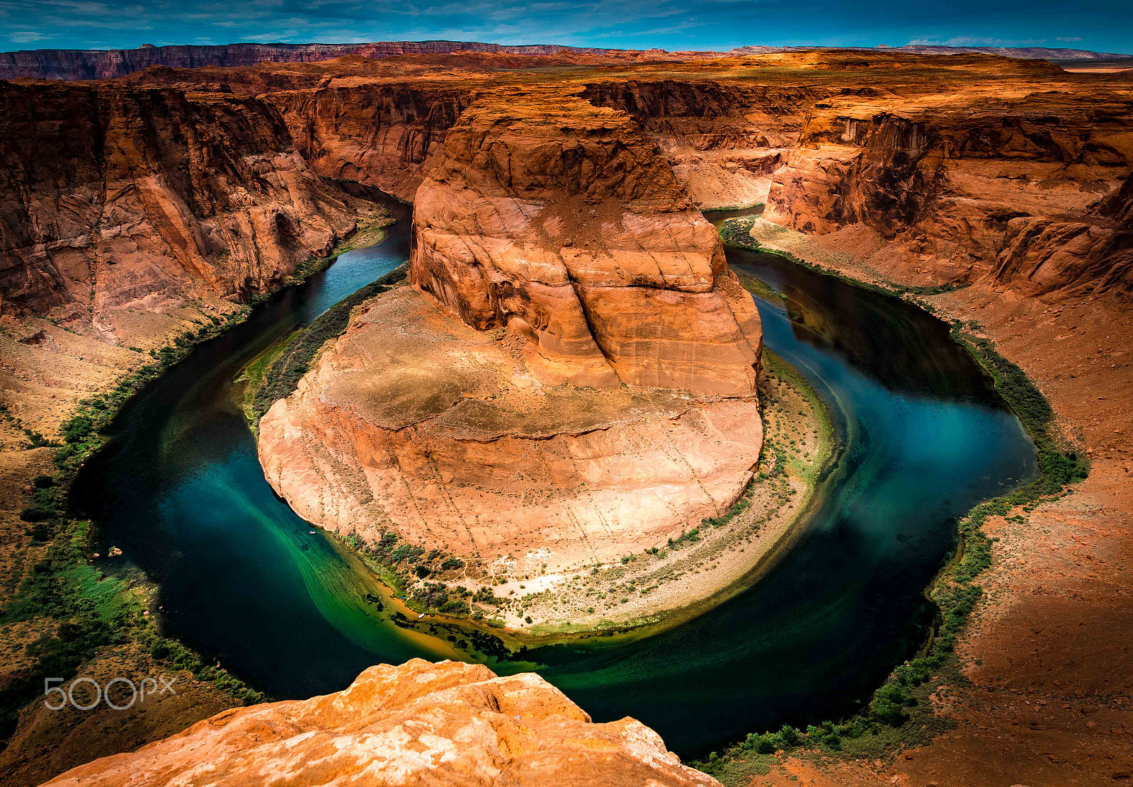 Nikon D5 + Nikon AF-S Nikkor 20mm F1.8G ED sample photo. Horseshoe bend photography