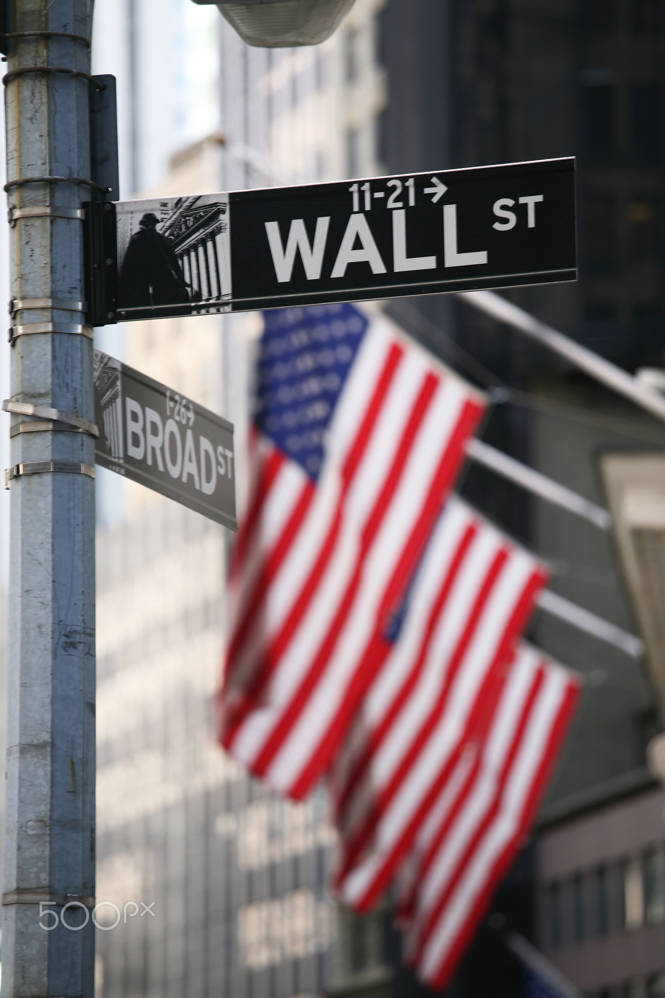 Wall street sign