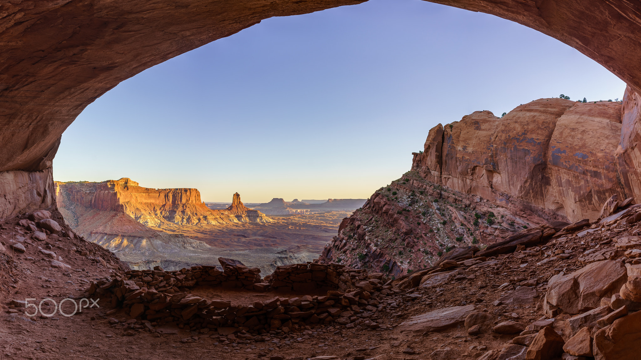 False Kiva at Sunset