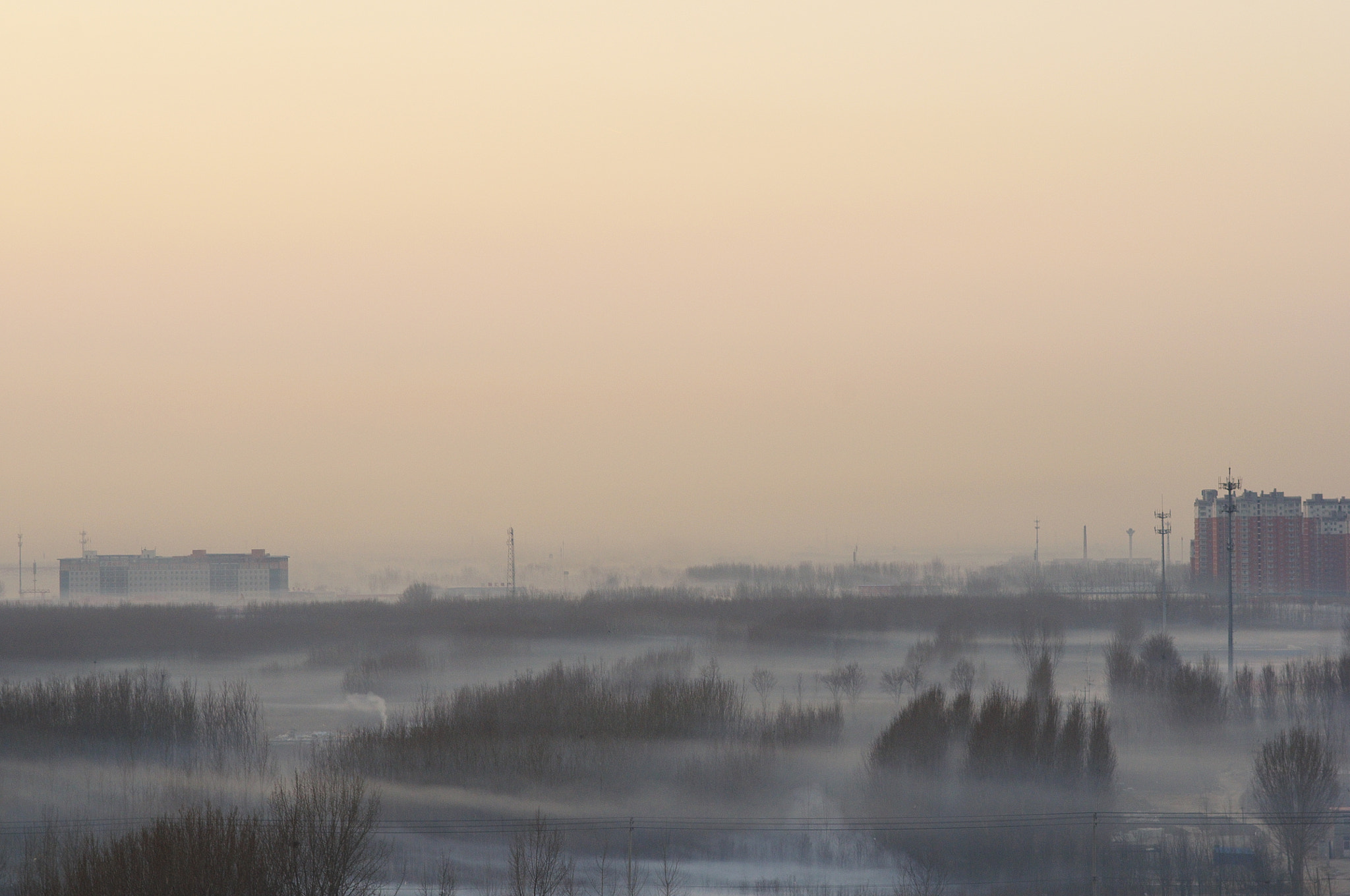 Pentax smc FA 77mm 1.8 Limited sample photo. Morning fog photography