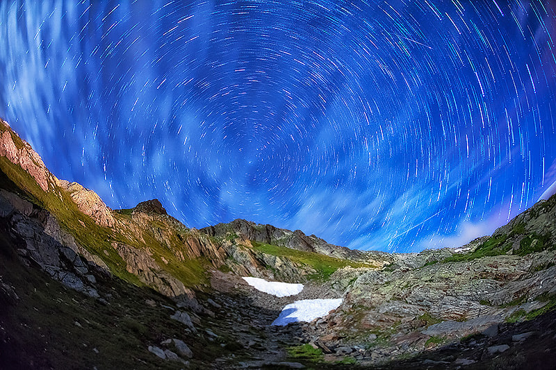 Canon EOS 5DS R + Canon EF 15mm F2.8 Fisheye sample photo. Perseids shower in the swiss alps  photography
