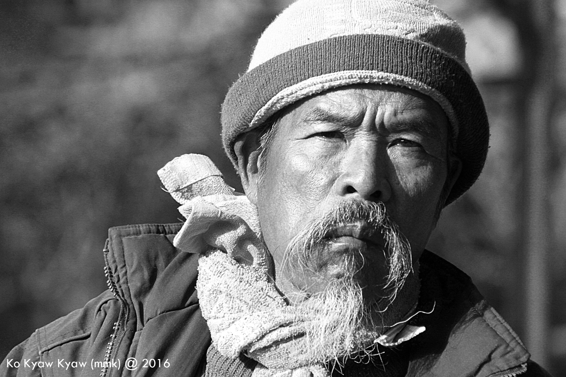 Canon EOS 50D + EF75-300mm f/4-5.6 sample photo. Burmese old man photography