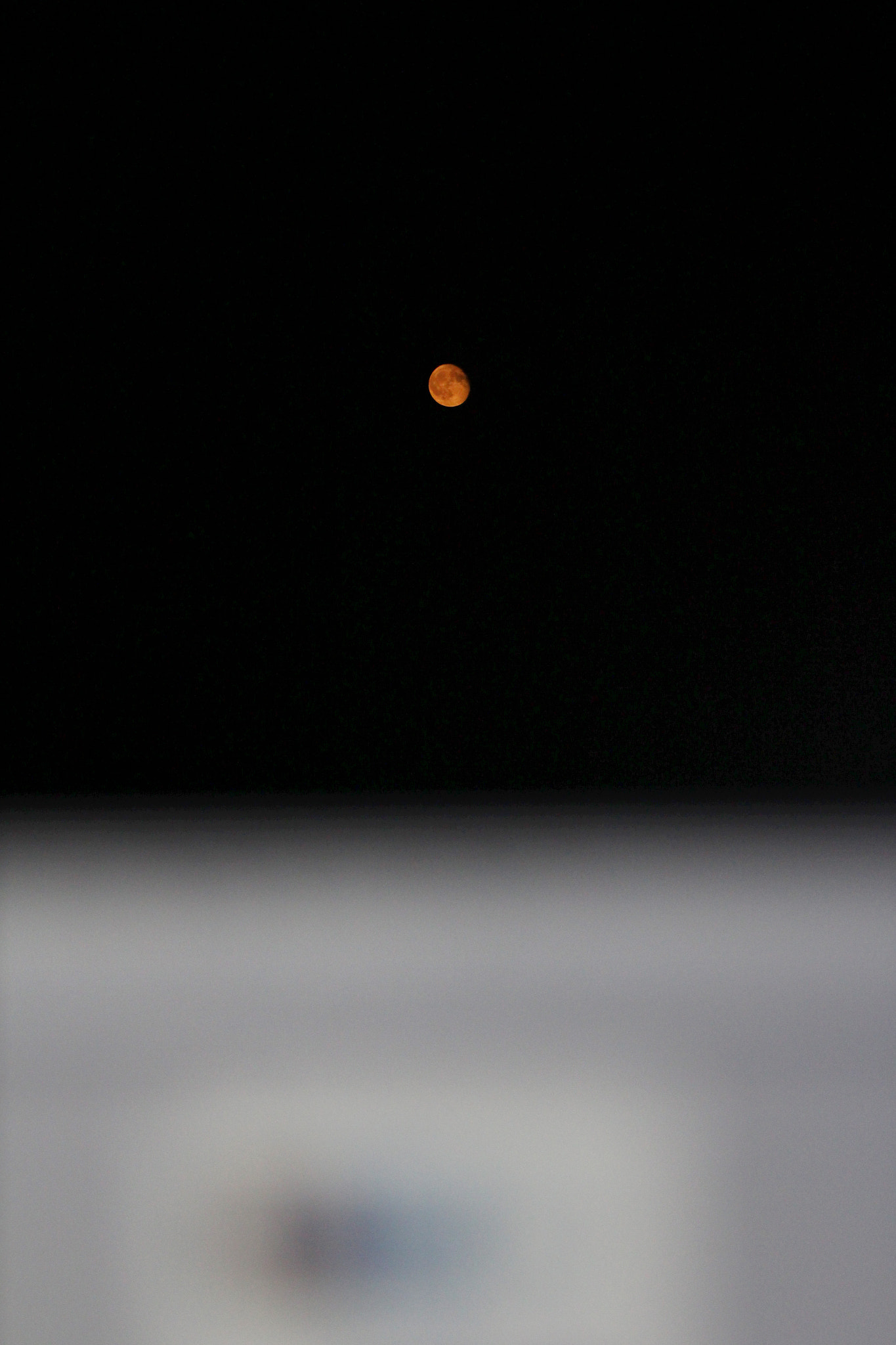 Canon EF 70-200mm F2.8L USM sample photo. The moon with my work photography