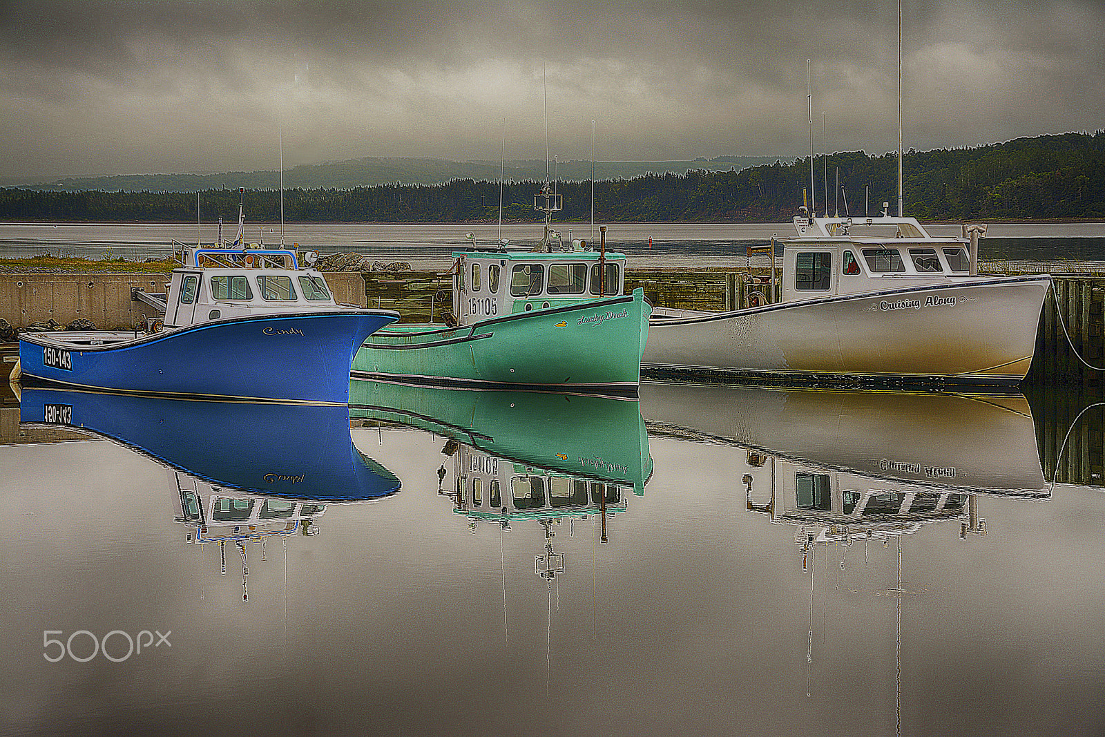 Nikon D5200 sample photo. Cape breton fishing boats photography