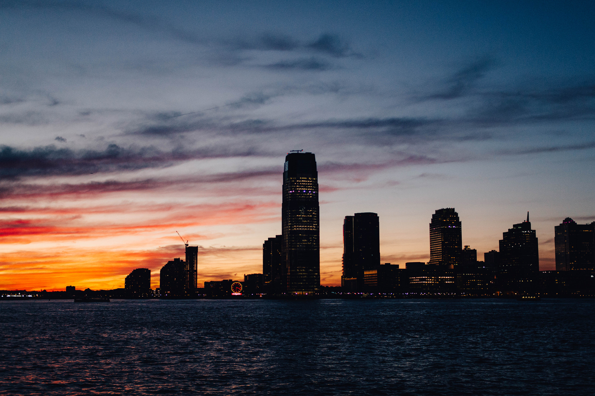 Canon EOS 700D (EOS Rebel T5i / EOS Kiss X7i) + Sigma 30mm F1.4 EX DC HSM sample photo. Jersey city sunset photography