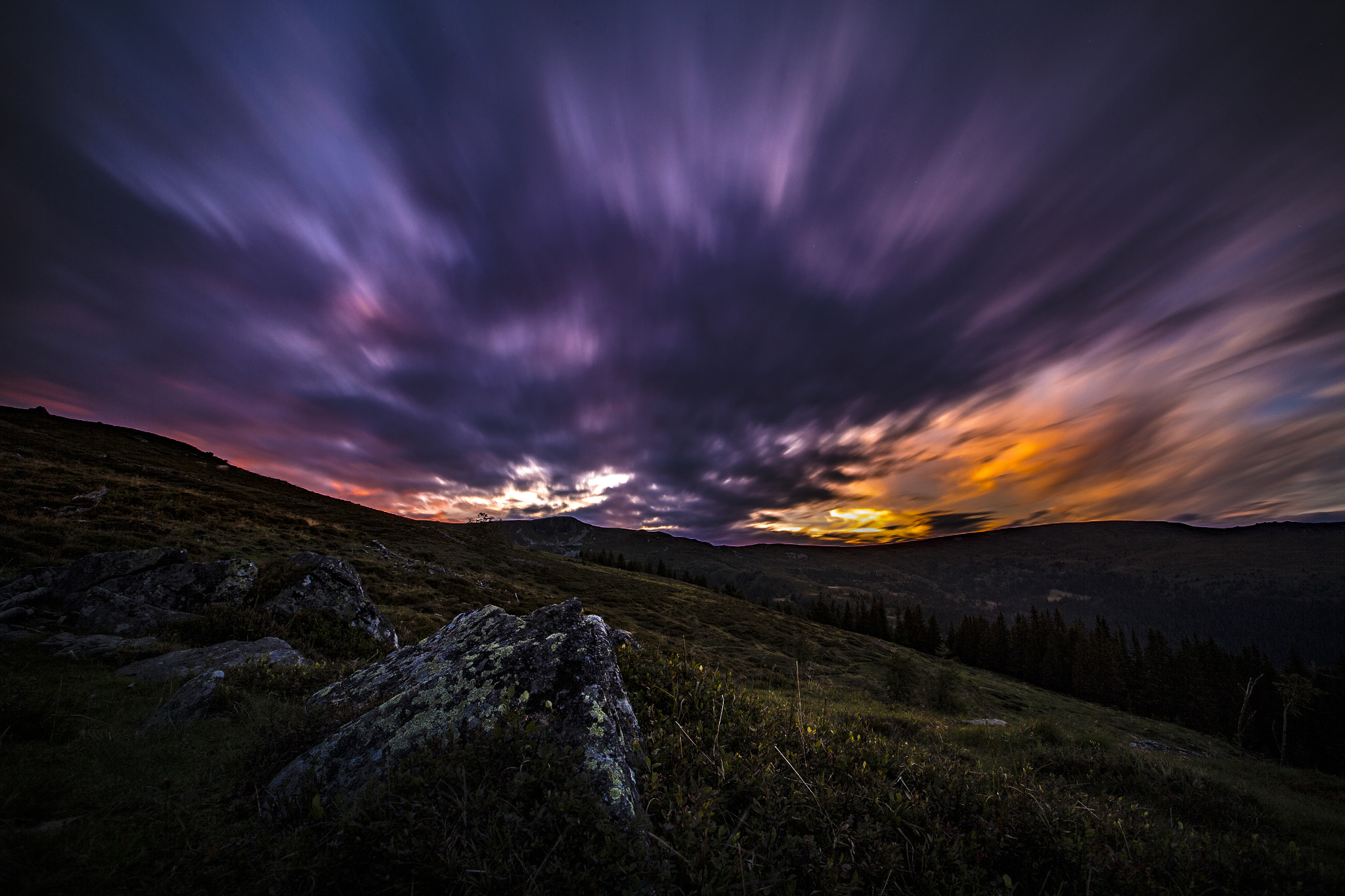 Canon EF 16-35mm F2.8L USM sample photo. Sunset in austria photography