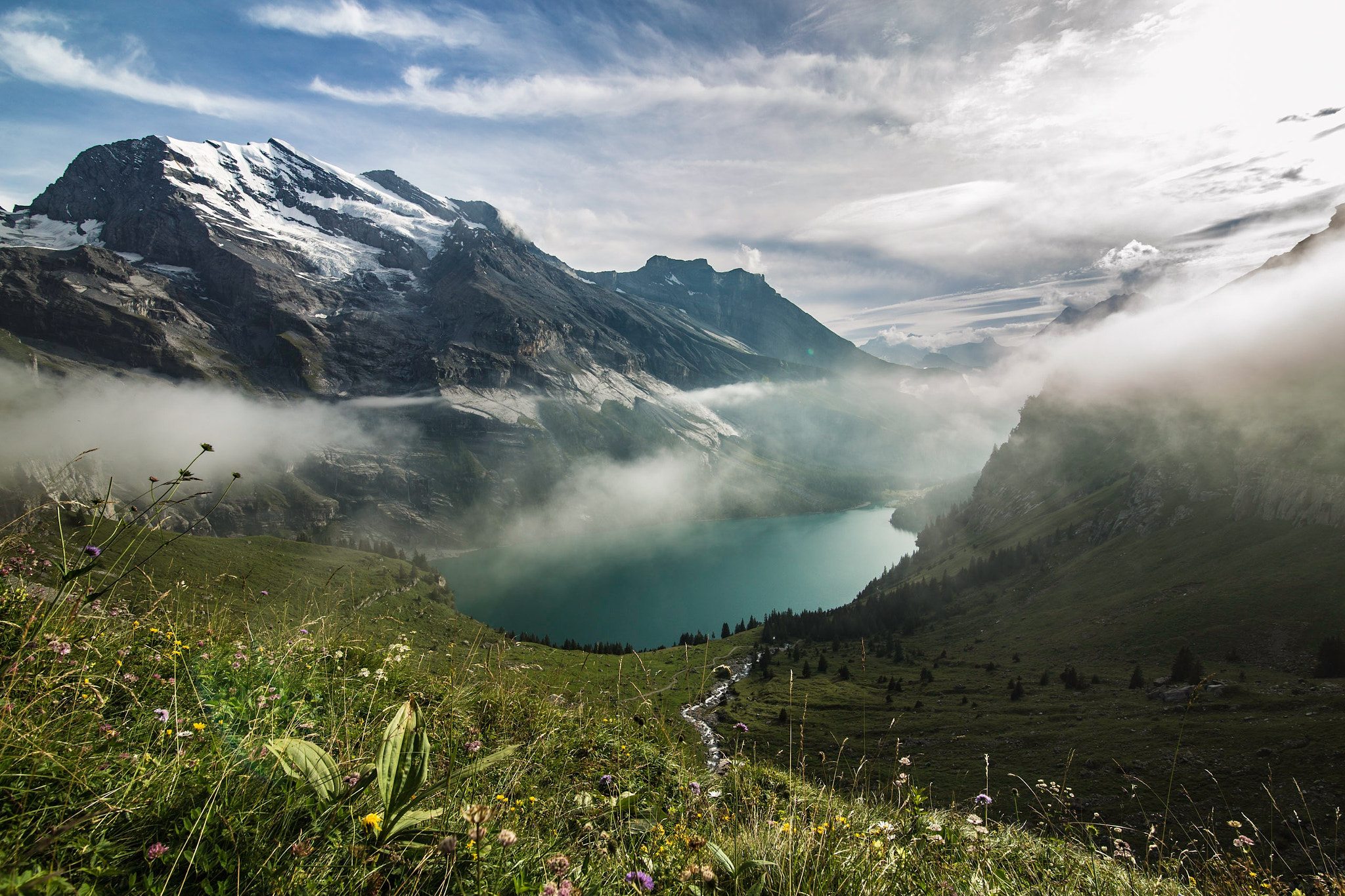 Tokina AT-X 16-28mm F2.8 Pro FX sample photo. Oeschinensee photography