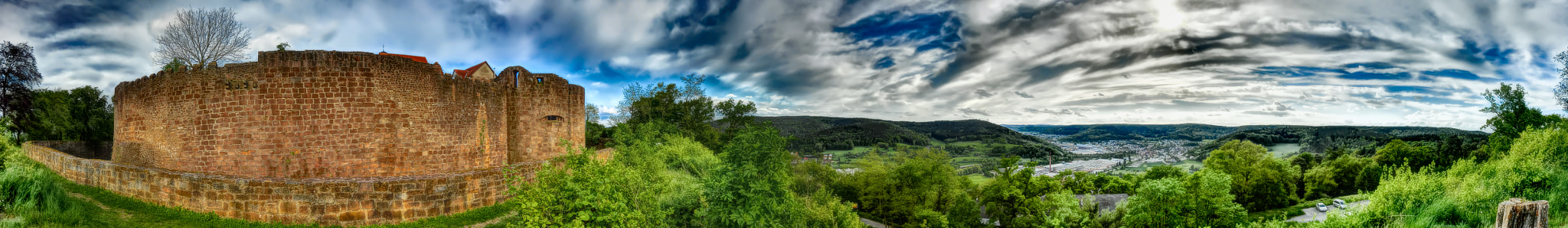 CASIO EX-ZR500 sample photo. Breuberg & burg i. odenwald 360° panorama photography