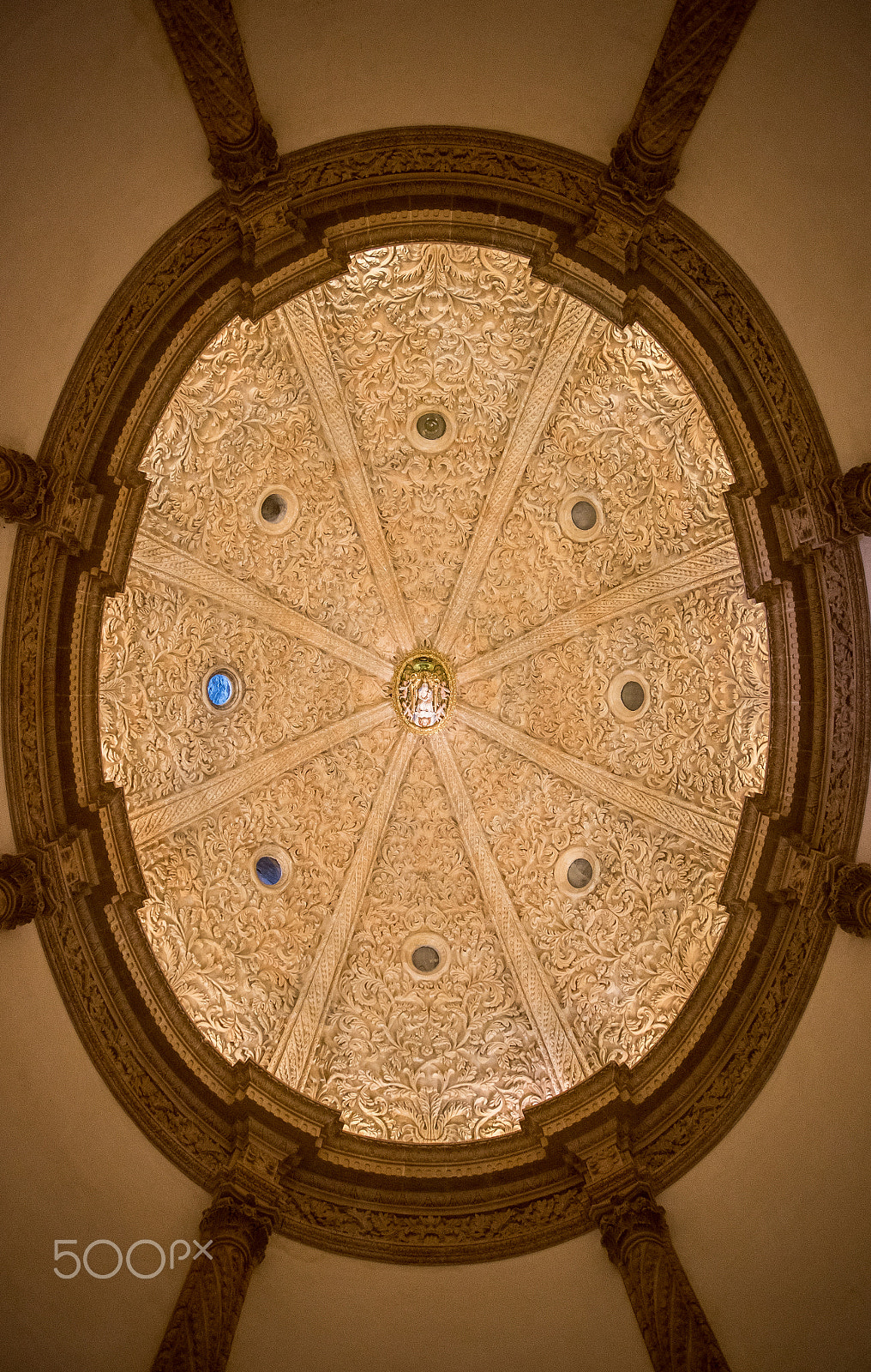 Sigma 10-20mm F4-5.6 EX DC HSM sample photo. Sala capitular barroca ceiling photography
