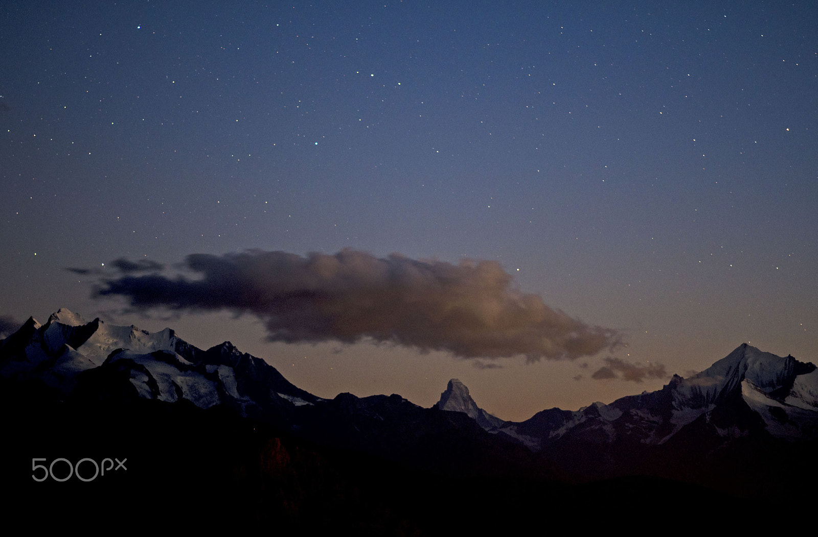 Nikon D500 + Nikon AF-S Nikkor 85mm F1.8G sample photo. Good night, matterhorn photography
