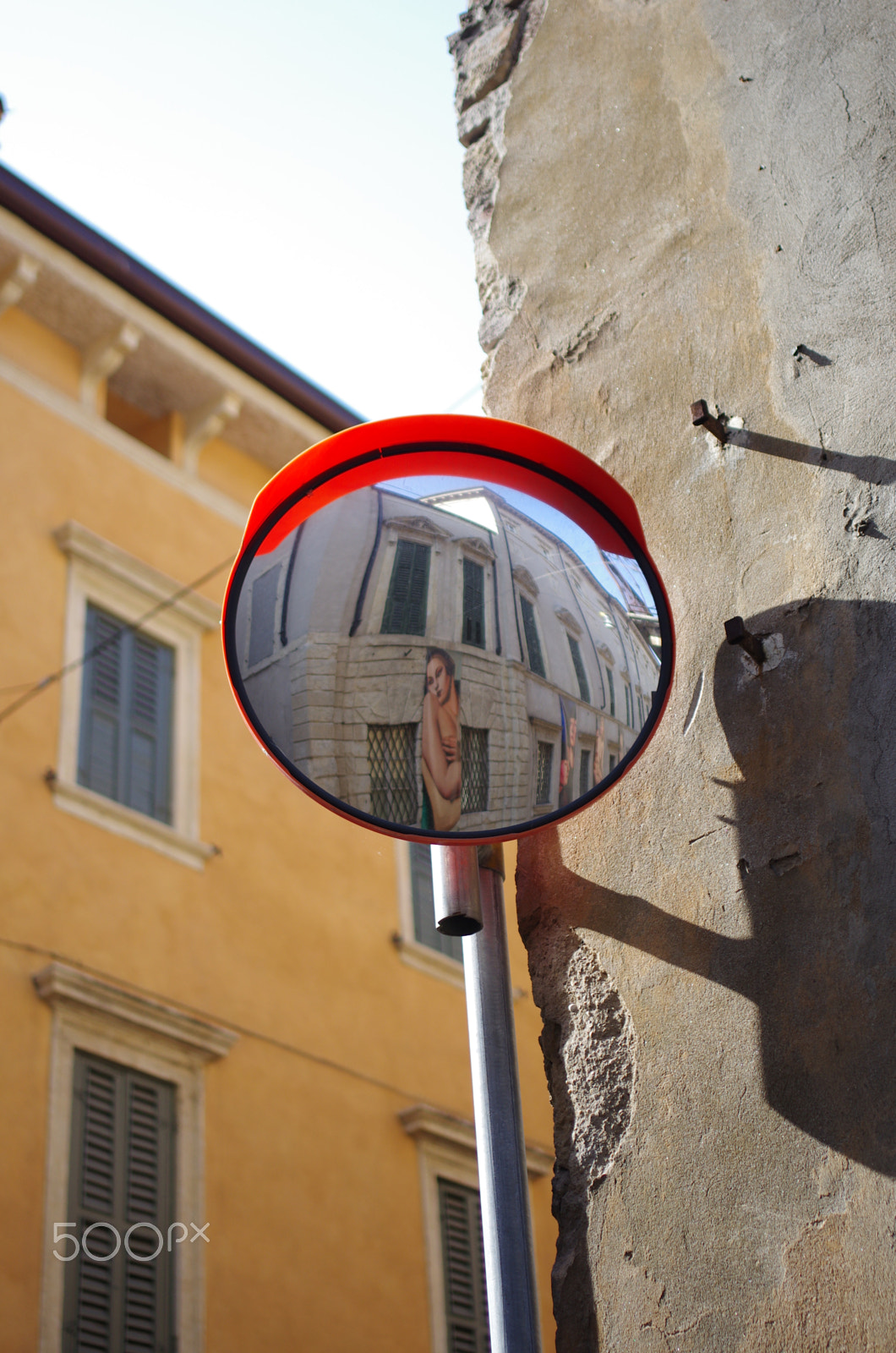 Pentax K-5 sample photo. Cheeky street reflection photography