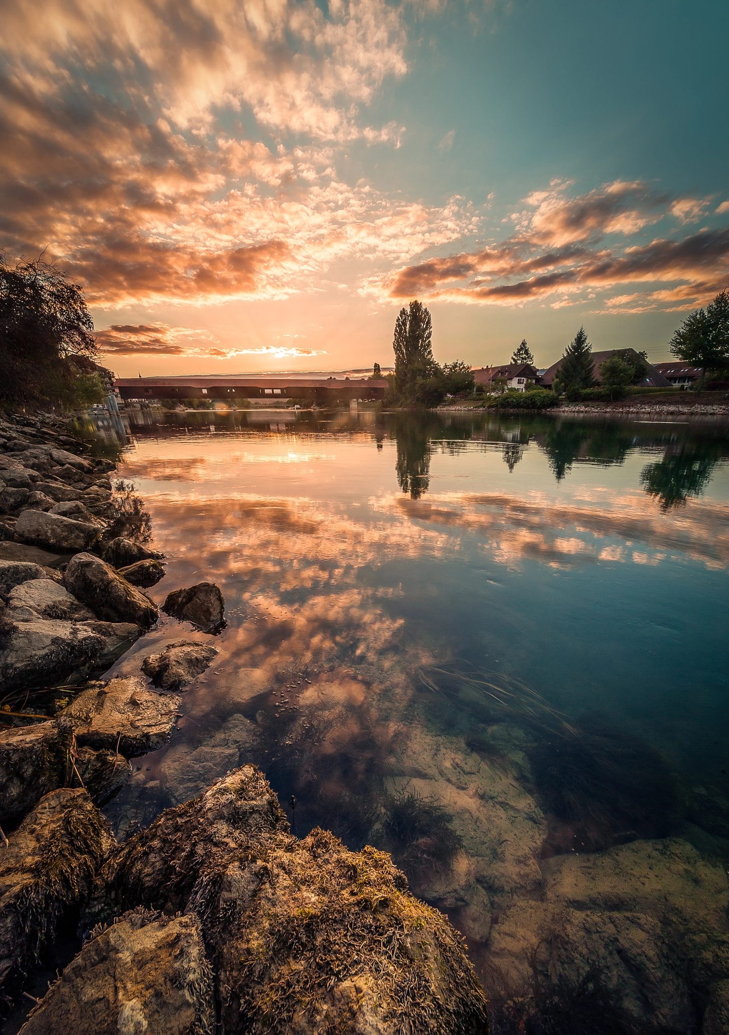 Nikon D3 sample photo. Buren an der aare brucke photography