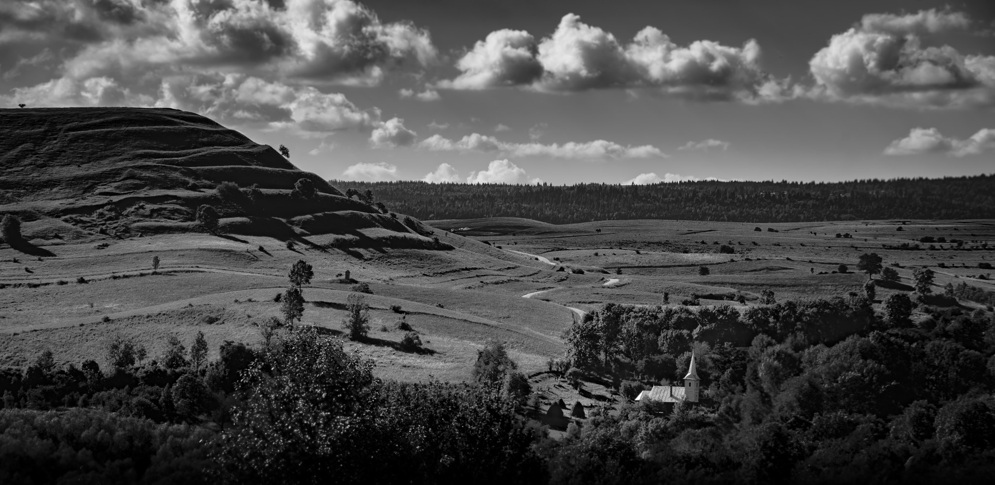 Sigma 70-200mm F2.8 EX DG Macro HSM II sample photo. Landscape with little church photography