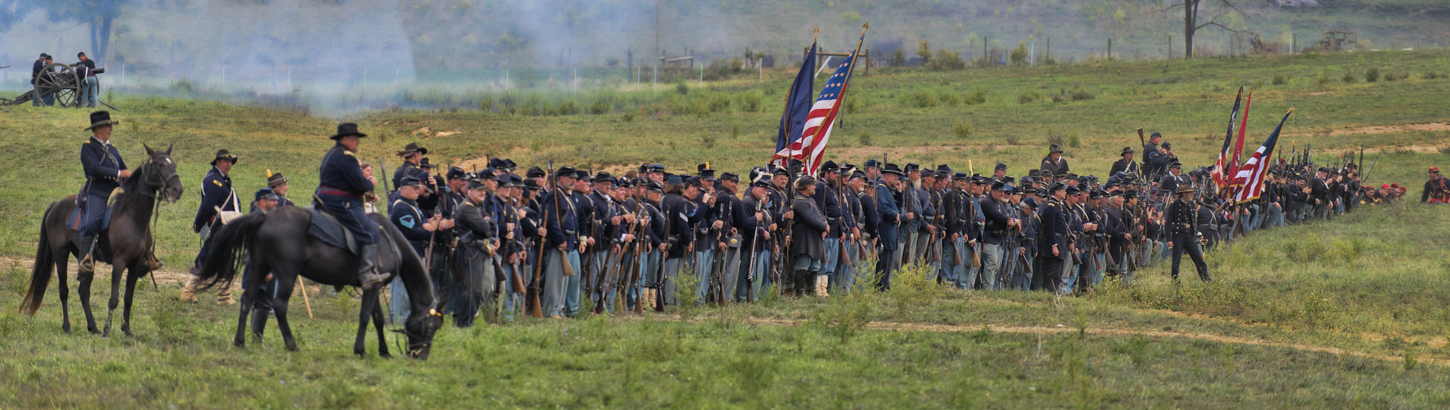 Nikon D800E sample photo. Line of battle - american civil war photography