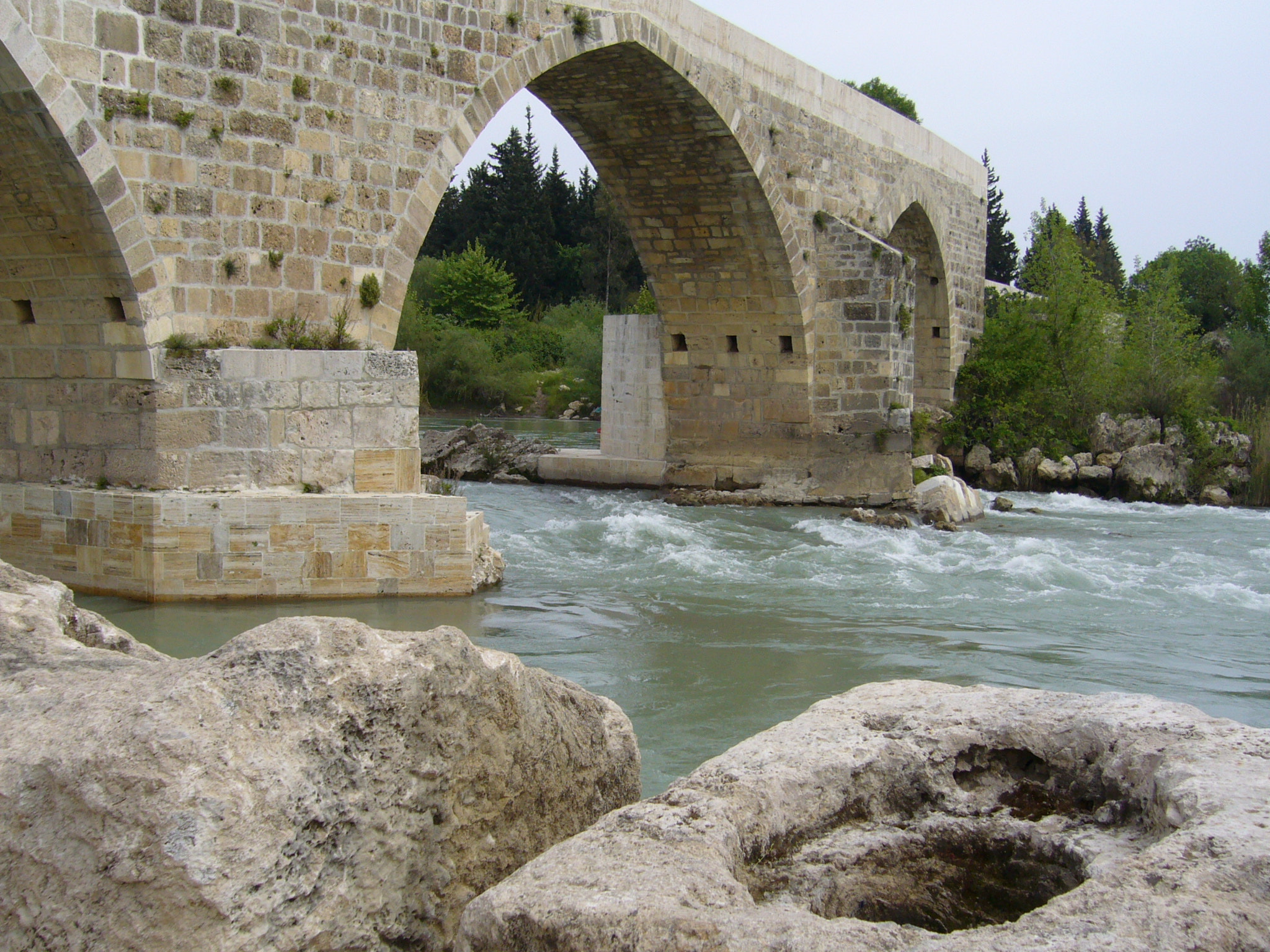 Panasonic DMC-FX9 sample photo. Antique bridge near antalya photography