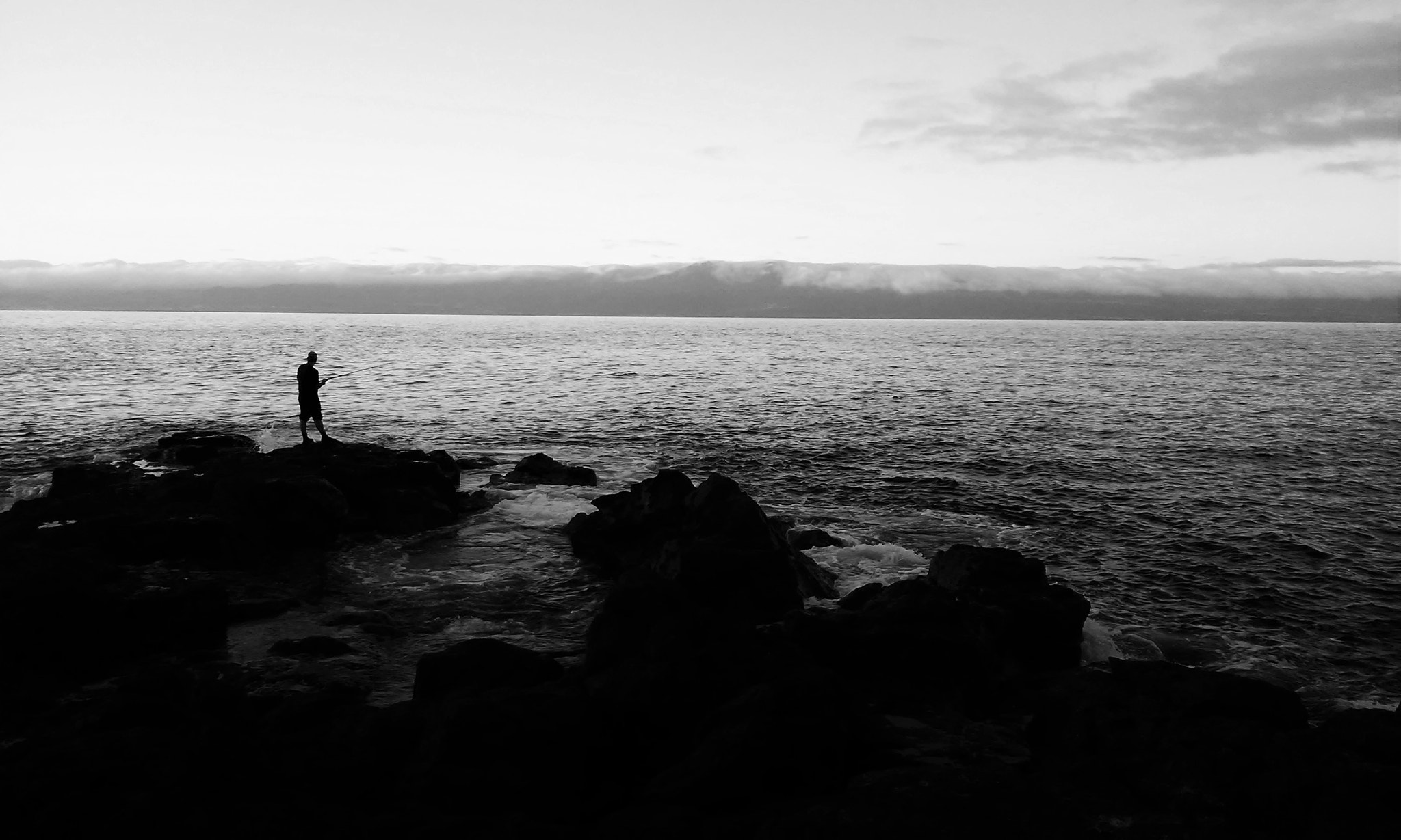 LG L Fino sample photo. Fisherman photography