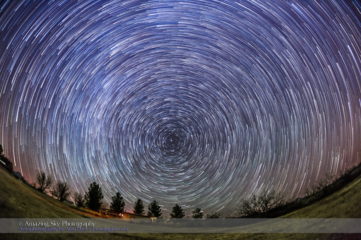 Canon EOS 6D + Canon EF 15mm F2.8 Fisheye sample photo. Arizona star trails - circumpolar looking north photography
