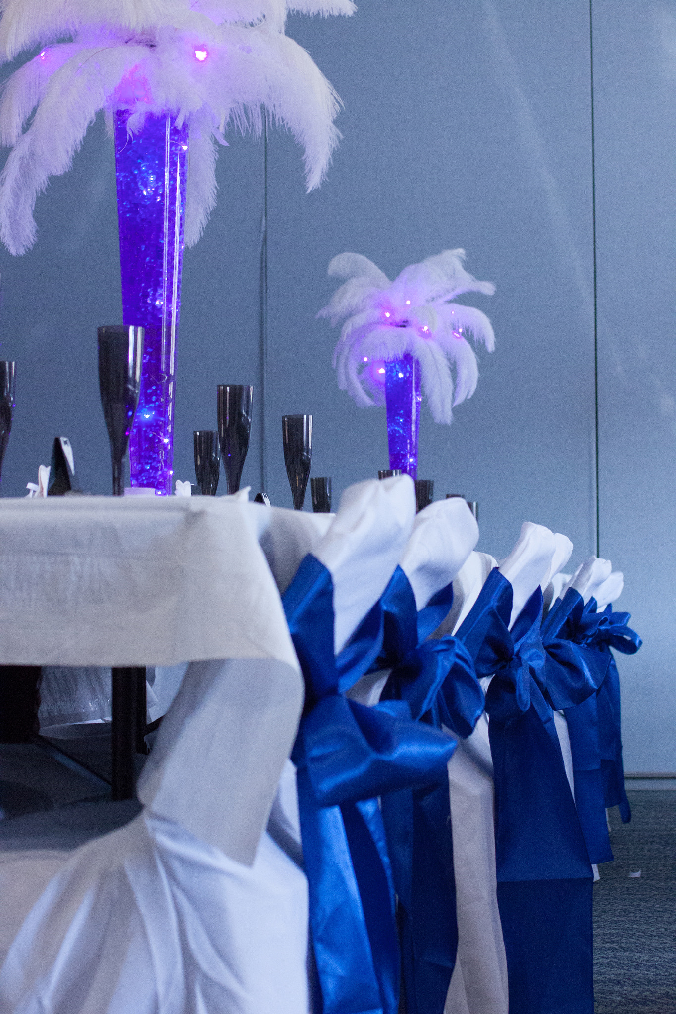 Canon EOS 500D (EOS Rebel T1i / EOS Kiss X3) sample photo. Table decor blue & purple photography