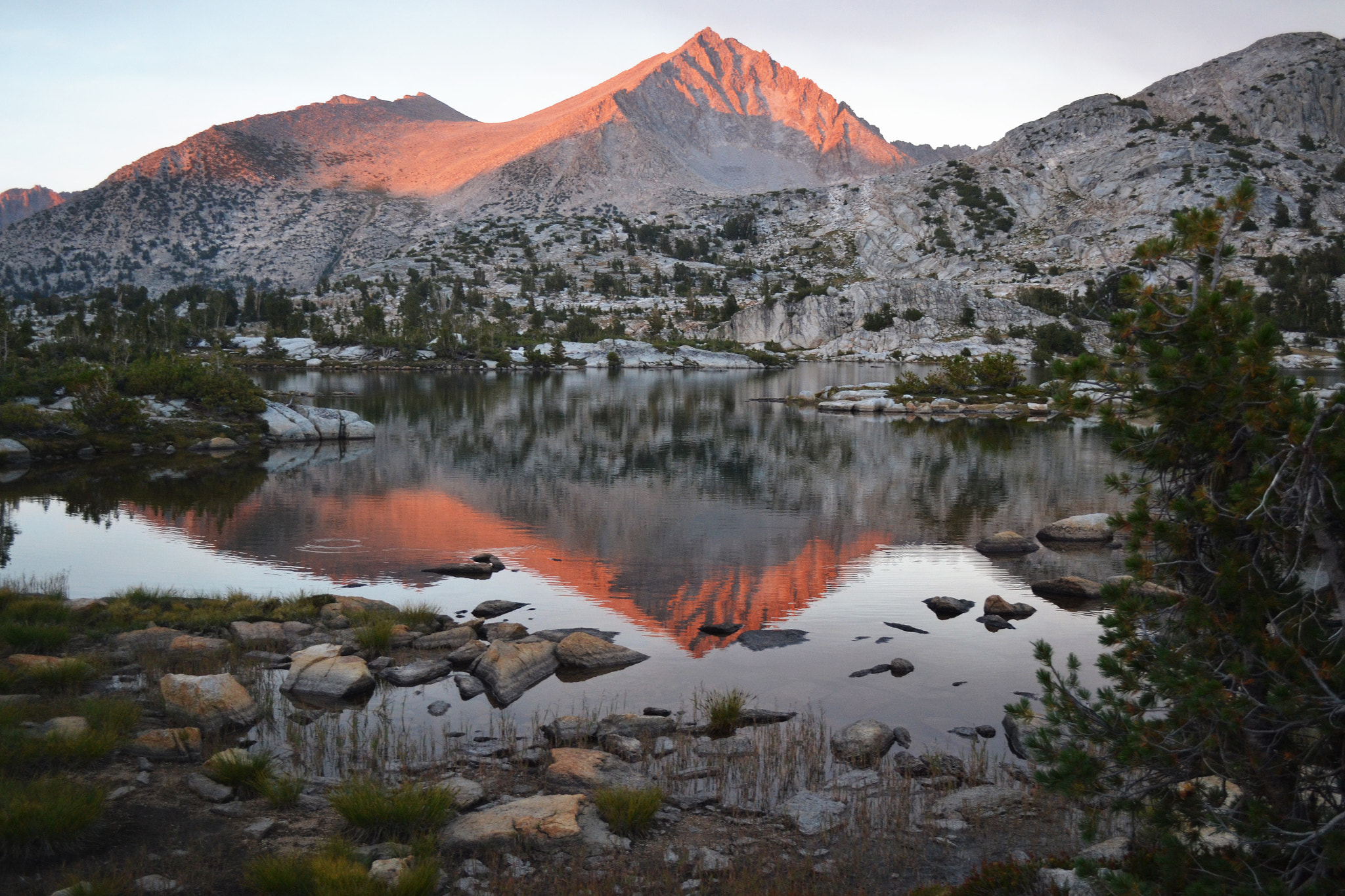 Sunset at Marie Lakes