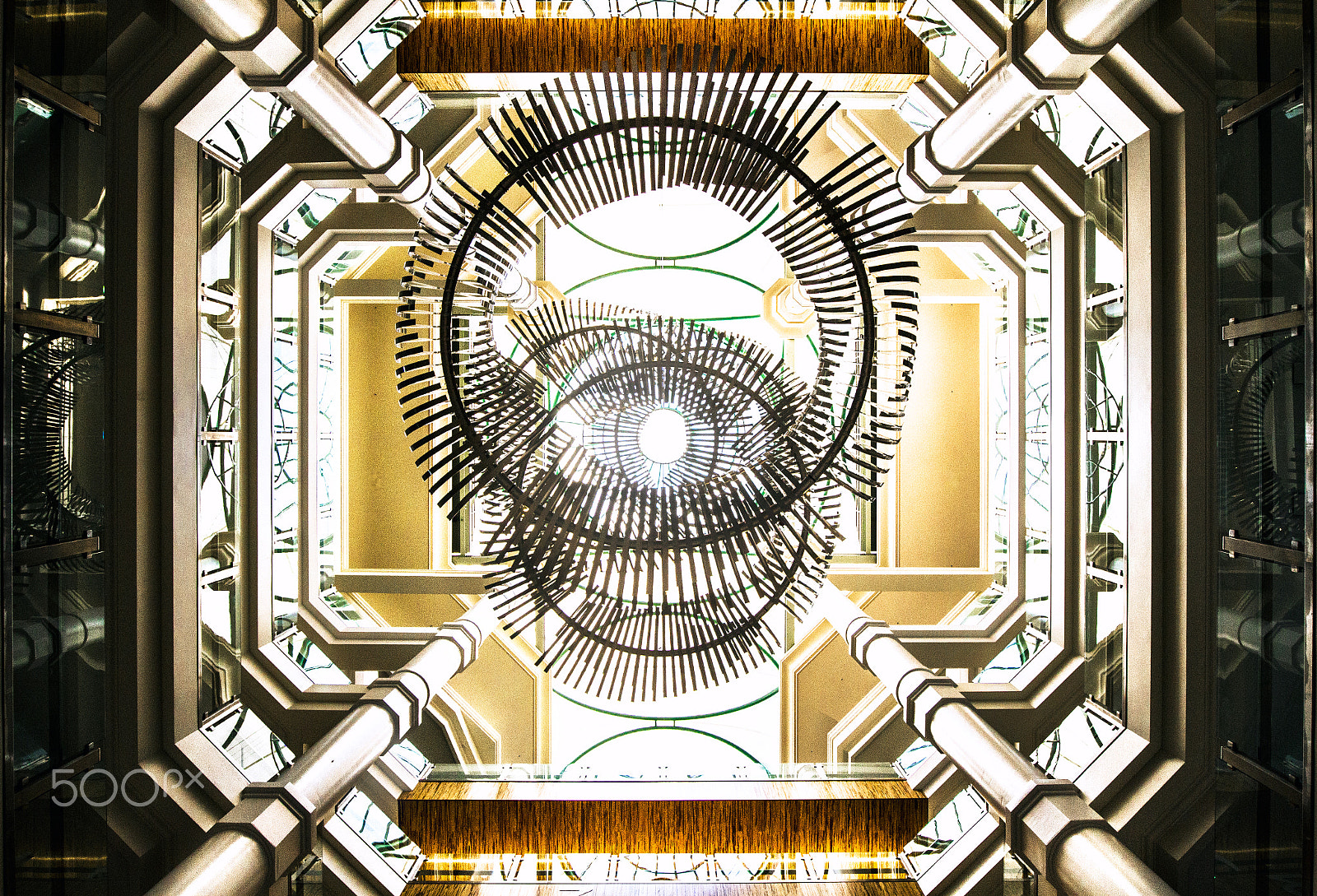 Canon EOS 7D + Canon EF 16-35mm F4L IS USM sample photo. City ceiling patterns looking up photography