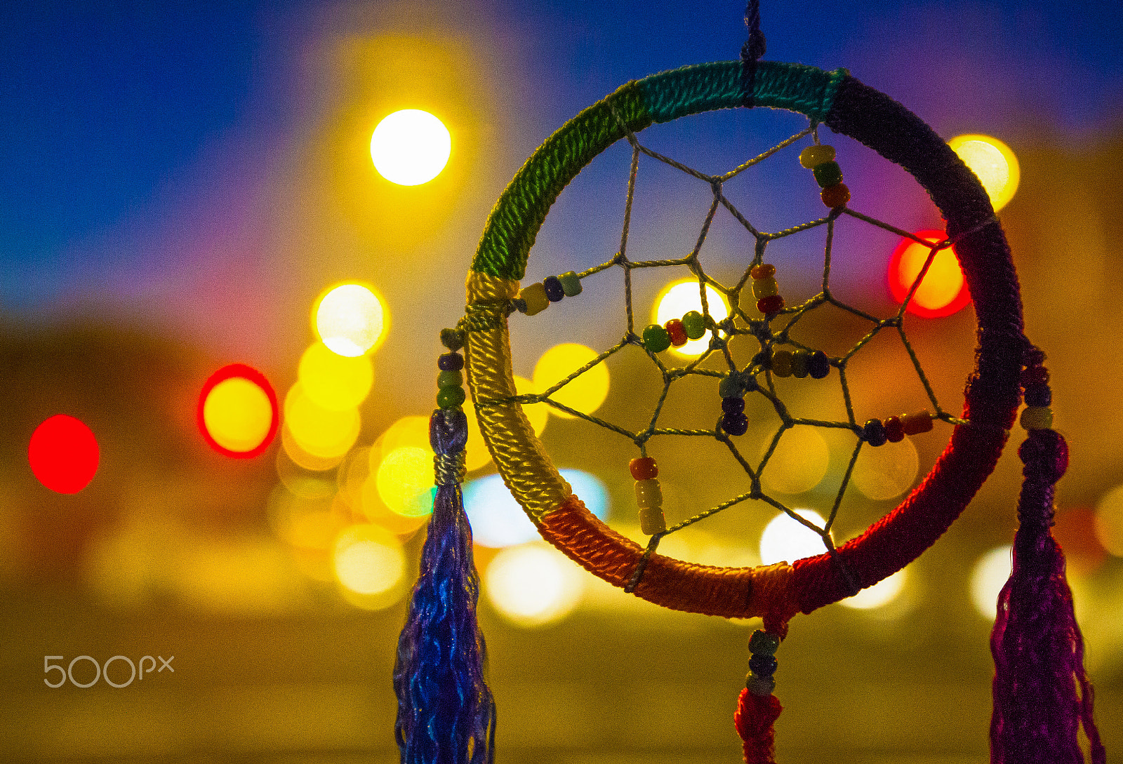 Canon EOS 7D + Canon EF 16-35mm F4L IS USM sample photo. Dream catcher with bokeh photography
