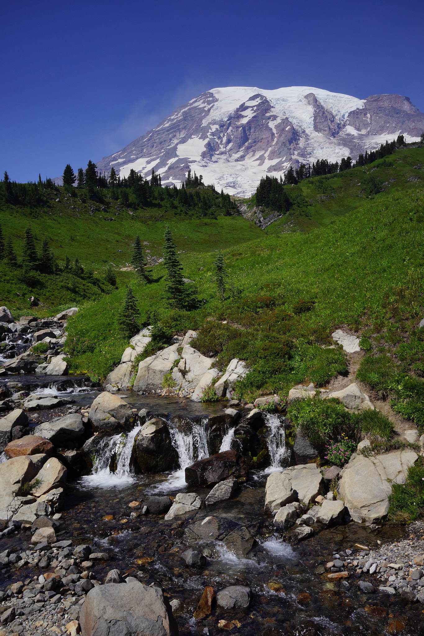 Sony Cyber-shot DSC-RX1R + Sony 35mm F2.0 sample photo. Mountain and waterfall photography