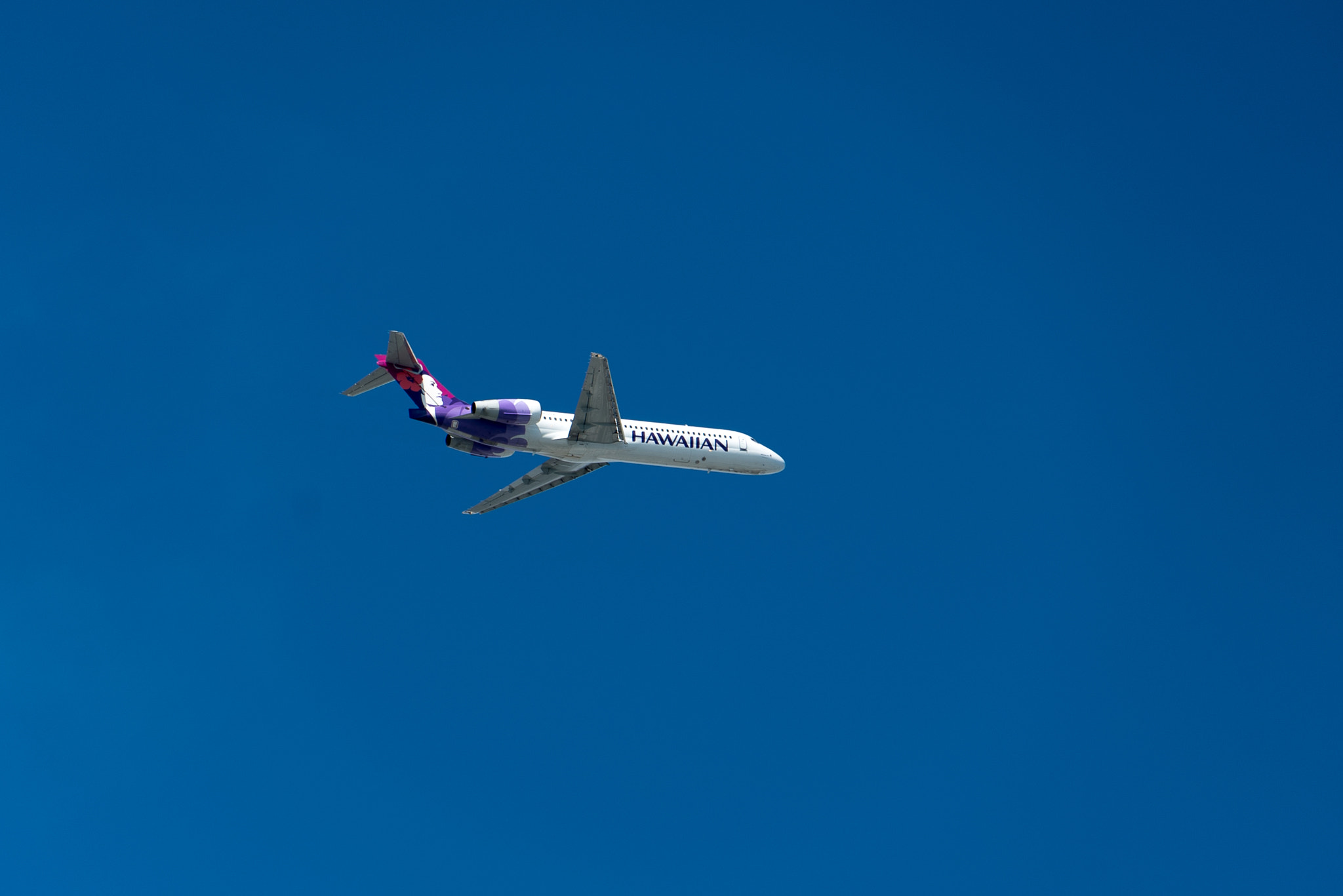 Sony E 18-200mm F3.5-6.3 OSS sample photo. Hawaiian air overhead photography