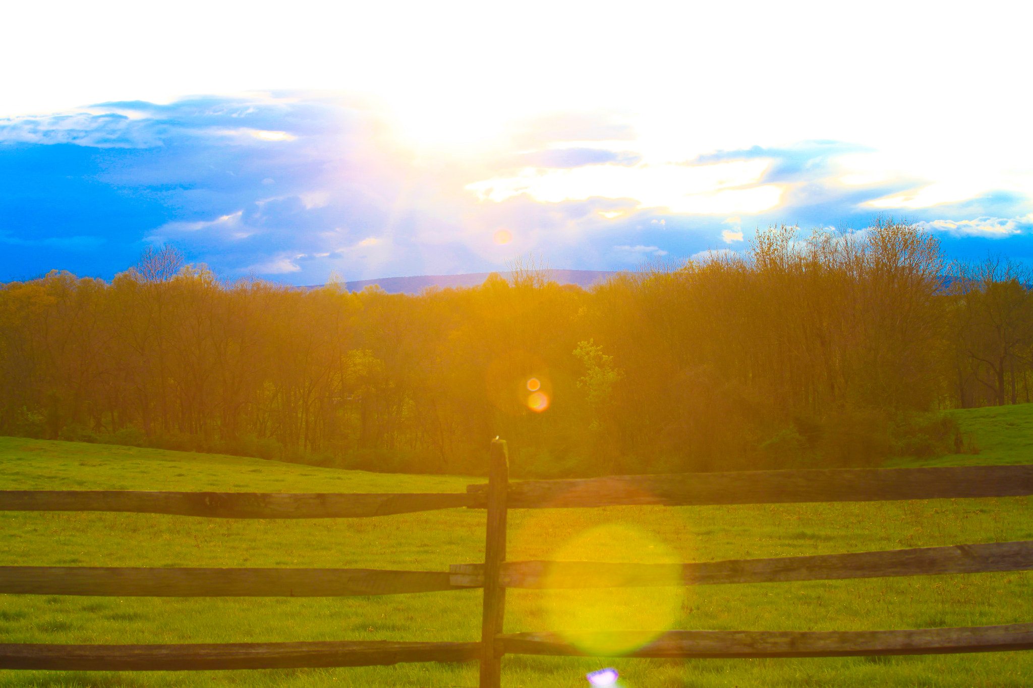 Canon EF 55-200mm f/4.5-5.6 sample photo. Gettysburg sunset  photography