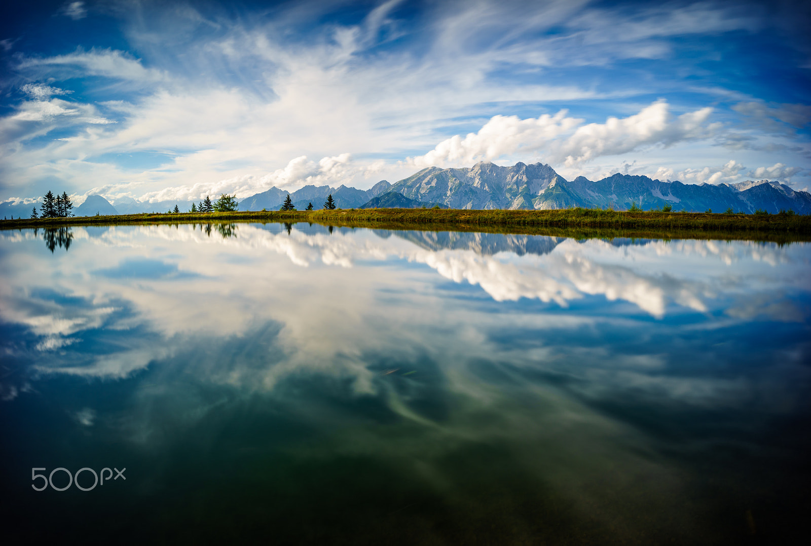 Sony a7R + E 21mm F2.8 sample photo. Alpine reflections photography