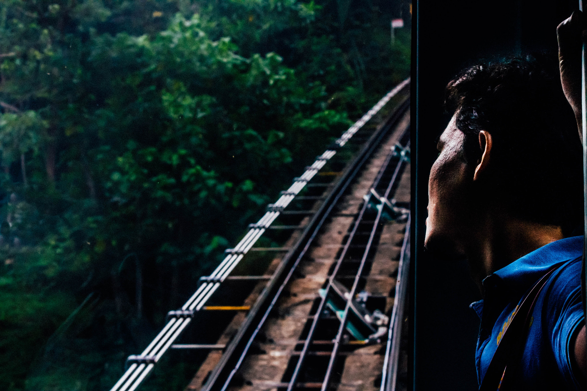 Canon EOS 40D sample photo. Staring out of window photography