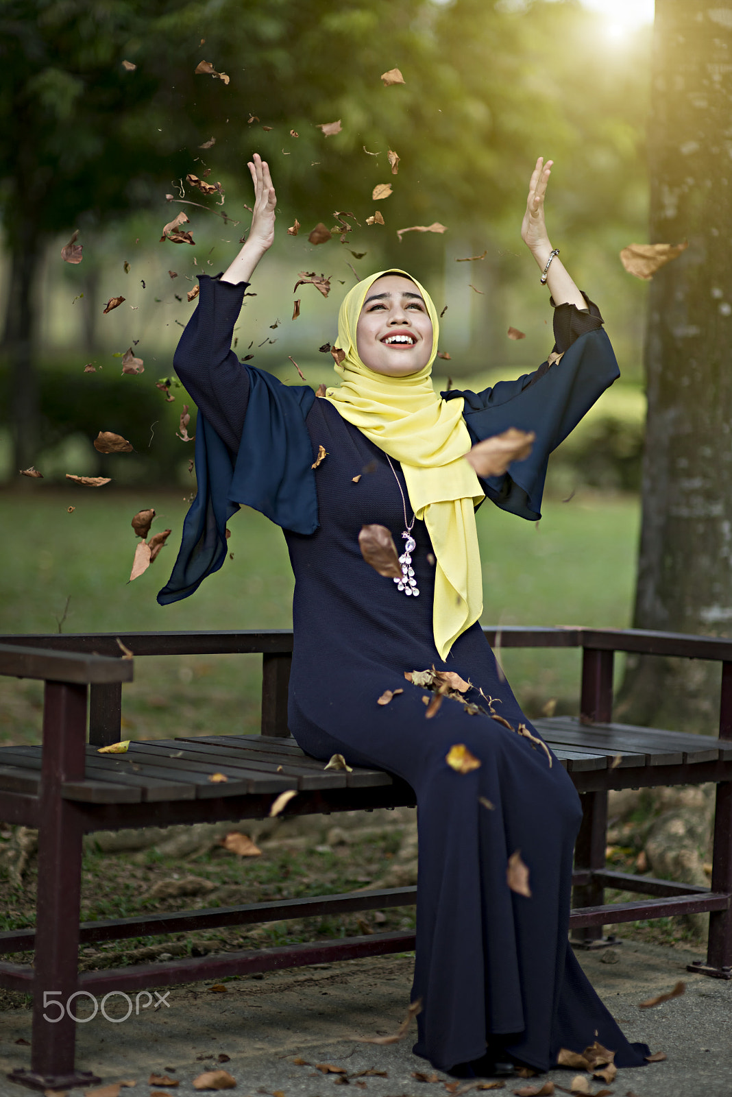 Nikon D800E + Sigma 85mm F1.4 EX DG HSM sample photo. Hijabista photography