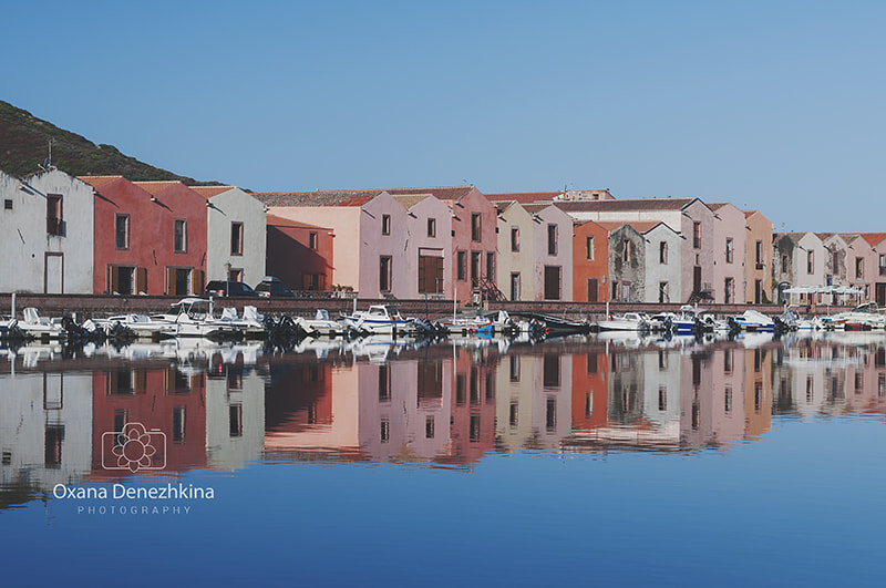 Nikon D300S sample photo. Sardinian town bosa at dawn photography