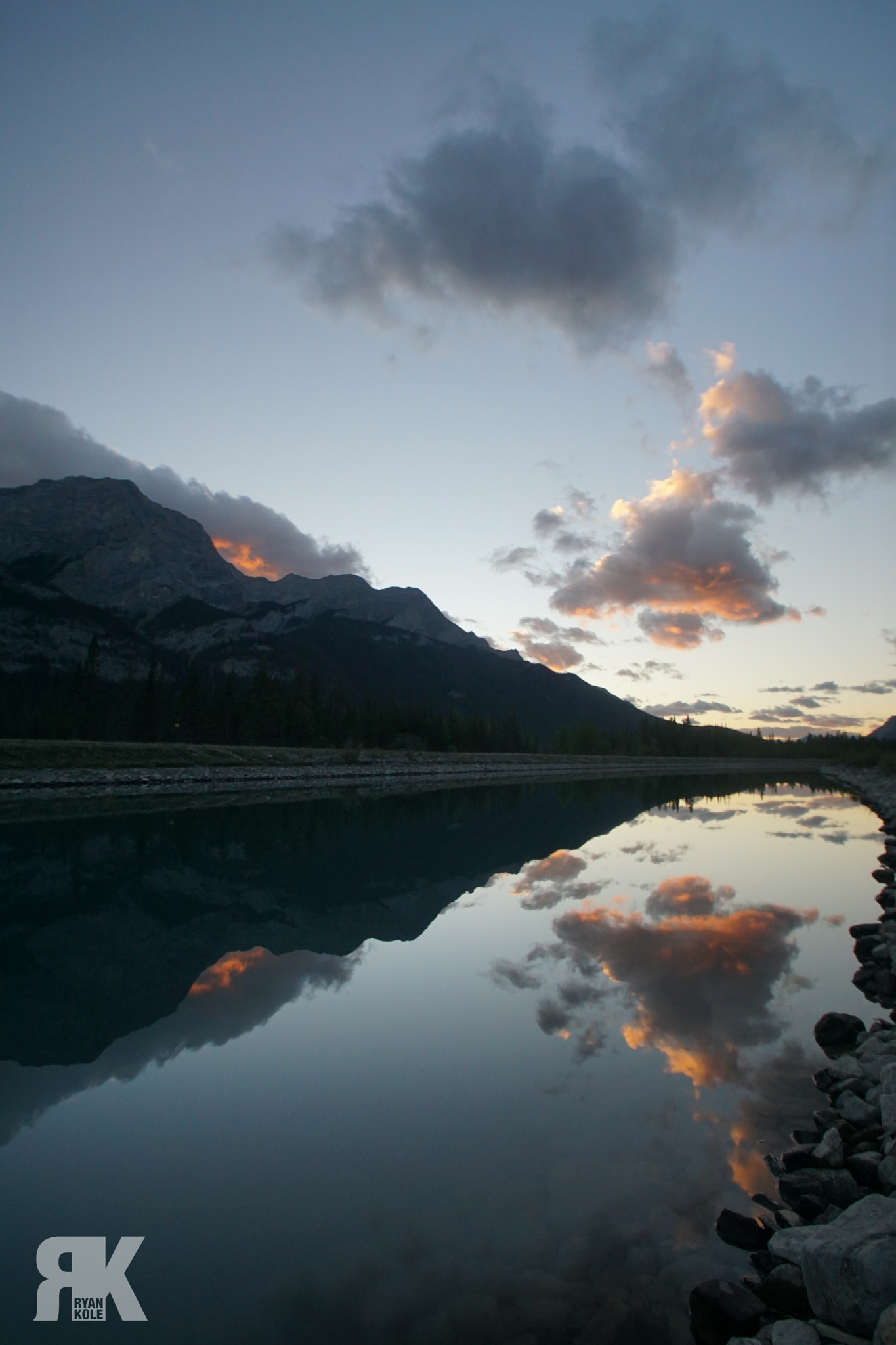 Sony ILCA-77M2 sample photo. Spray lakes sunset photography