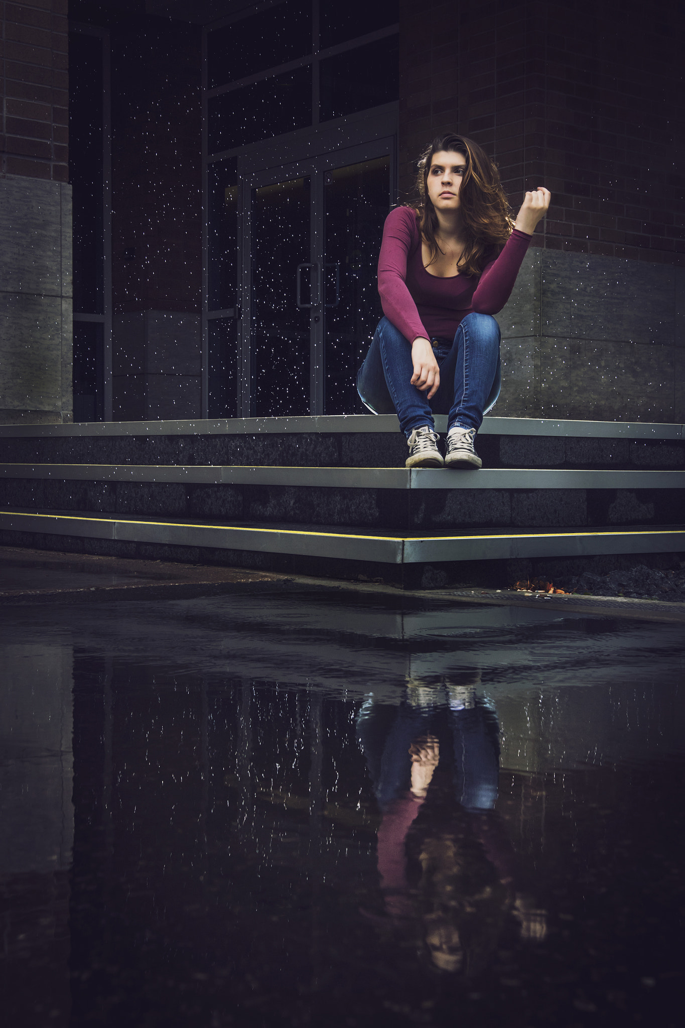 Sigma 18-35mm f/1.8 DC HSM sample photo. Reflecting in the rain photography