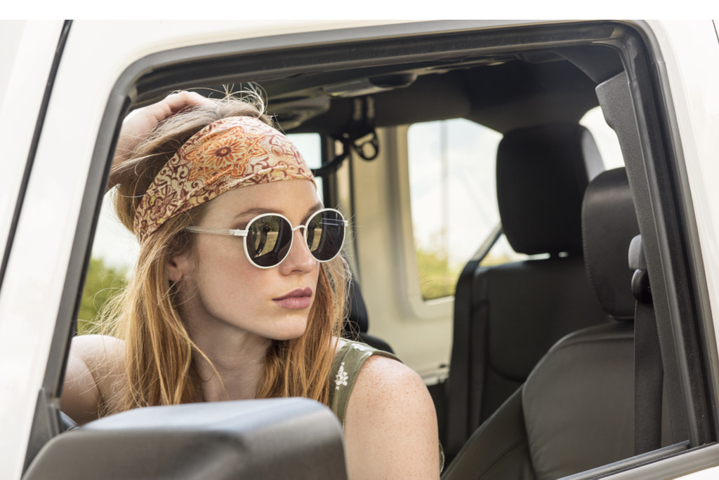 Model in Jeep with Sunglasses by Steve Taylor on 500px.com