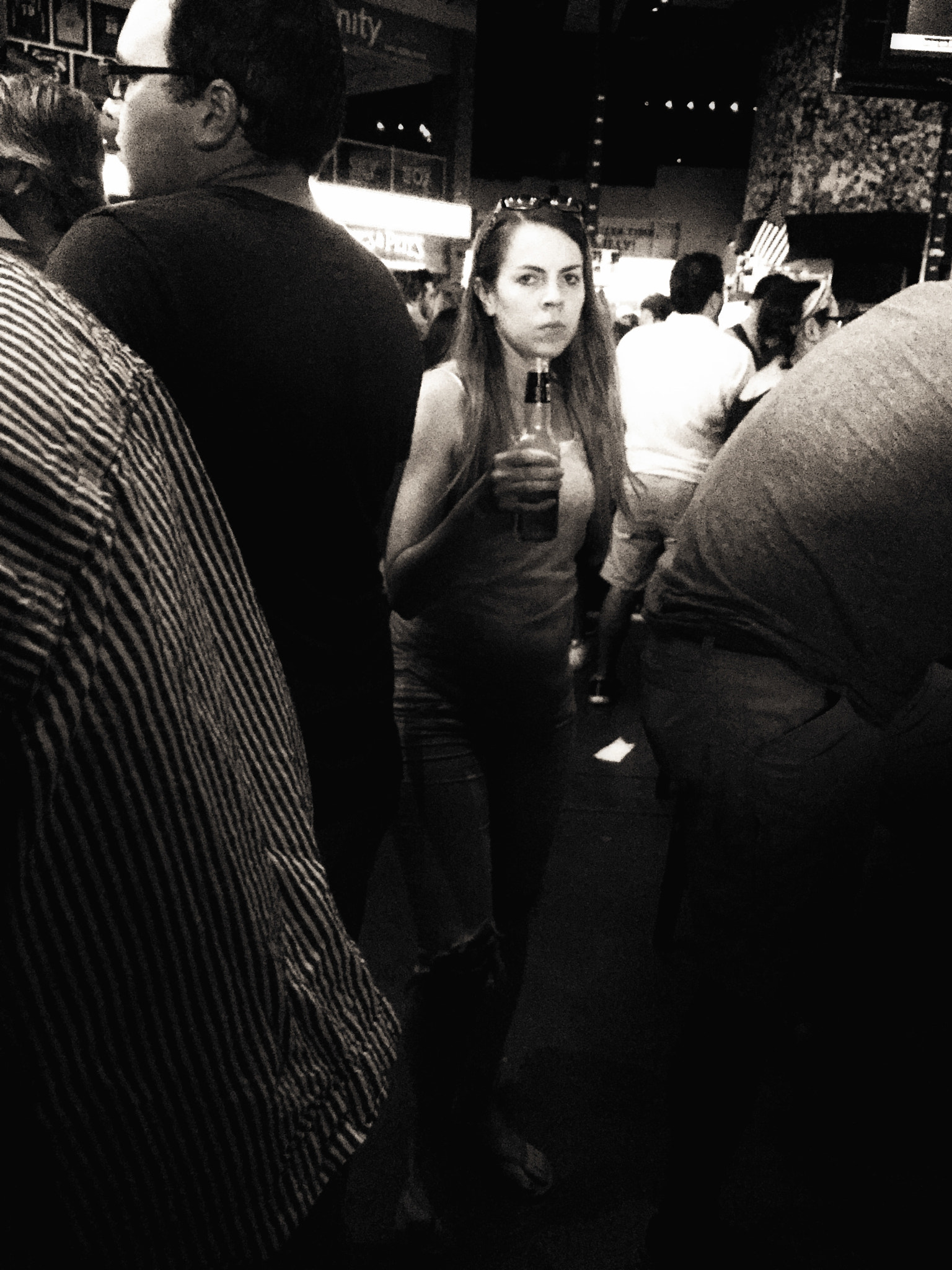 Apple iPhone7,1 sample photo. Pre concert series - bottle in hand photography