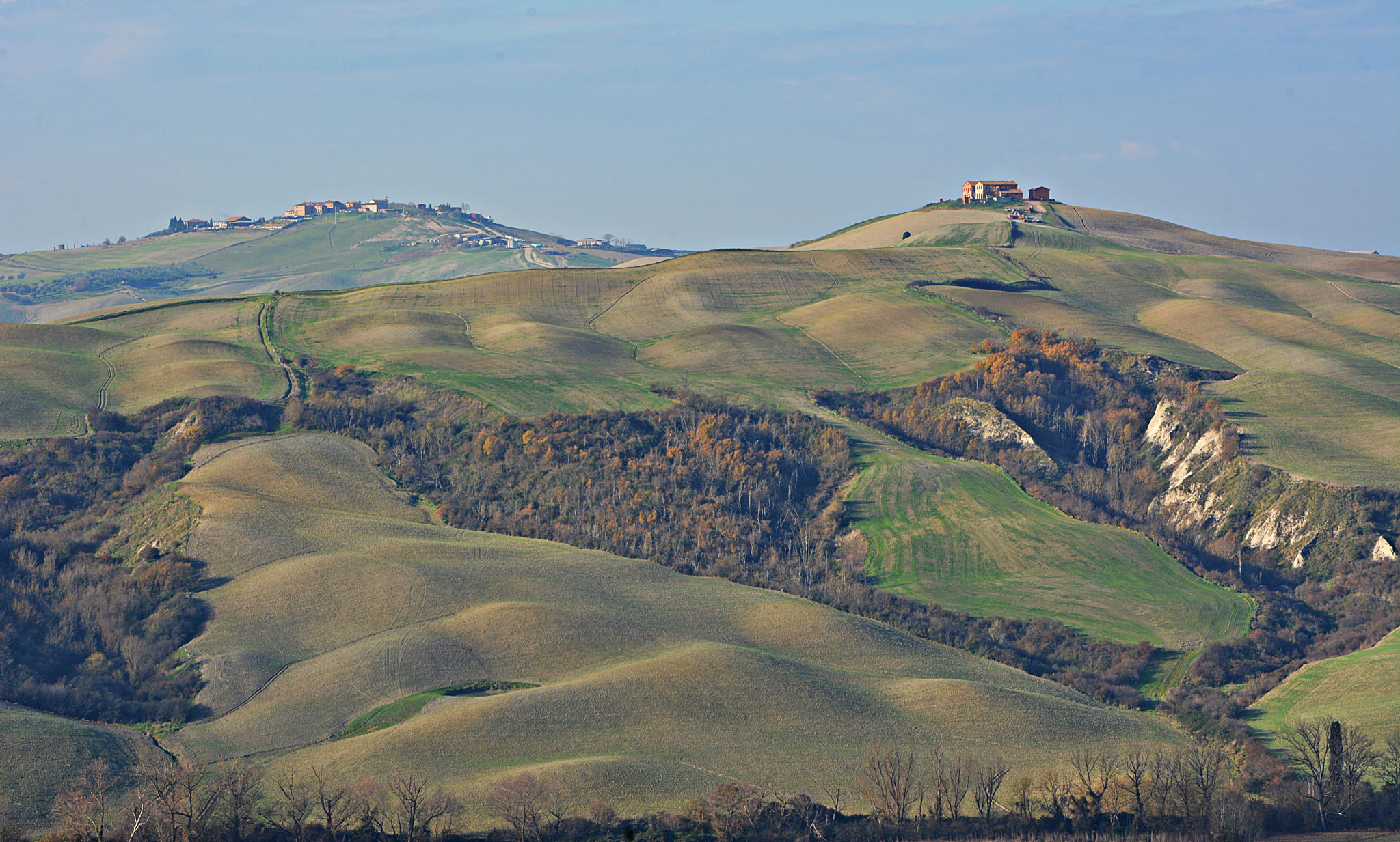 Nikon D7100 + Sigma 24-70mm F2.8 EX DG Macro sample photo. Paesaggio in val d'arbia - asciano  (si) photography