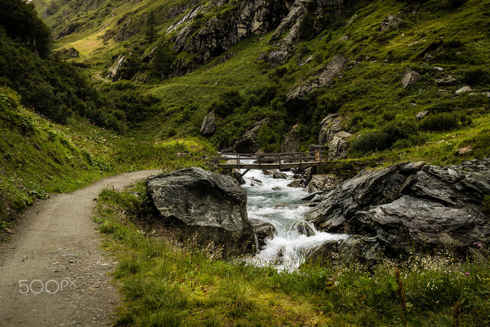 Canon EOS 600D (Rebel EOS T3i / EOS Kiss X5) + Canon EF 16-35mm F4L IS USM sample photo. Mountain path photography