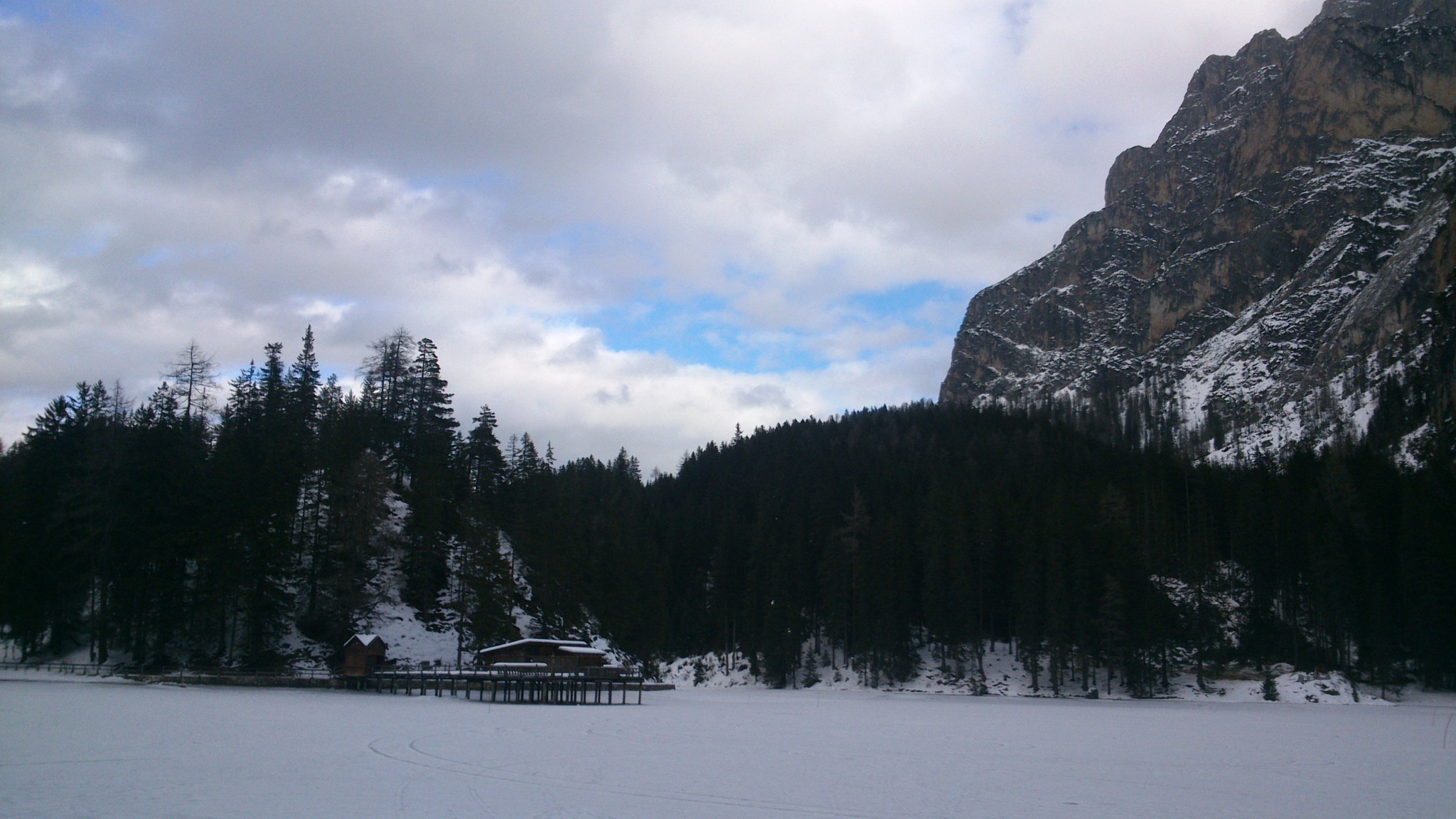 Sony Xperia P sample photo. Braies lake photography