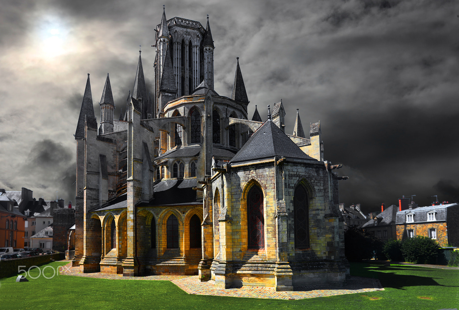 Canon EOS 5DS R + Canon EF 17-40mm F4L USM sample photo. Coutance cathedral photography