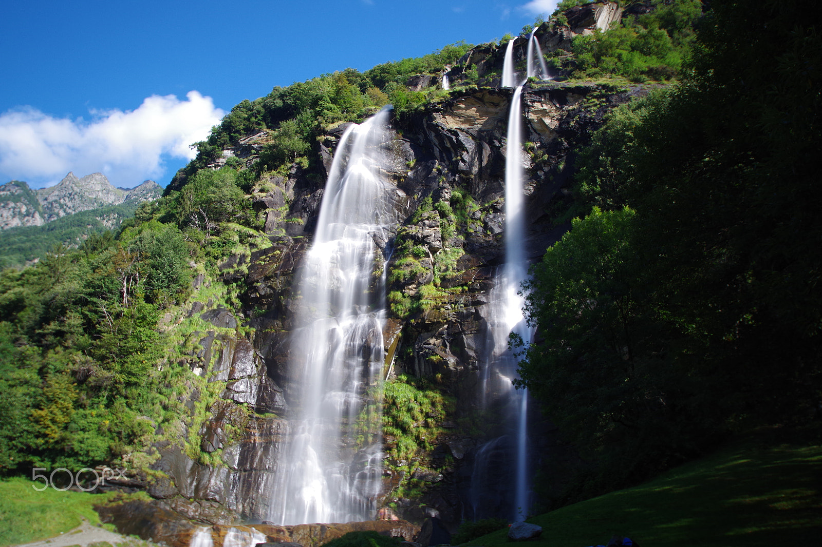 Pentax K-S2 sample photo. Double waterfall / doppia cascata photography