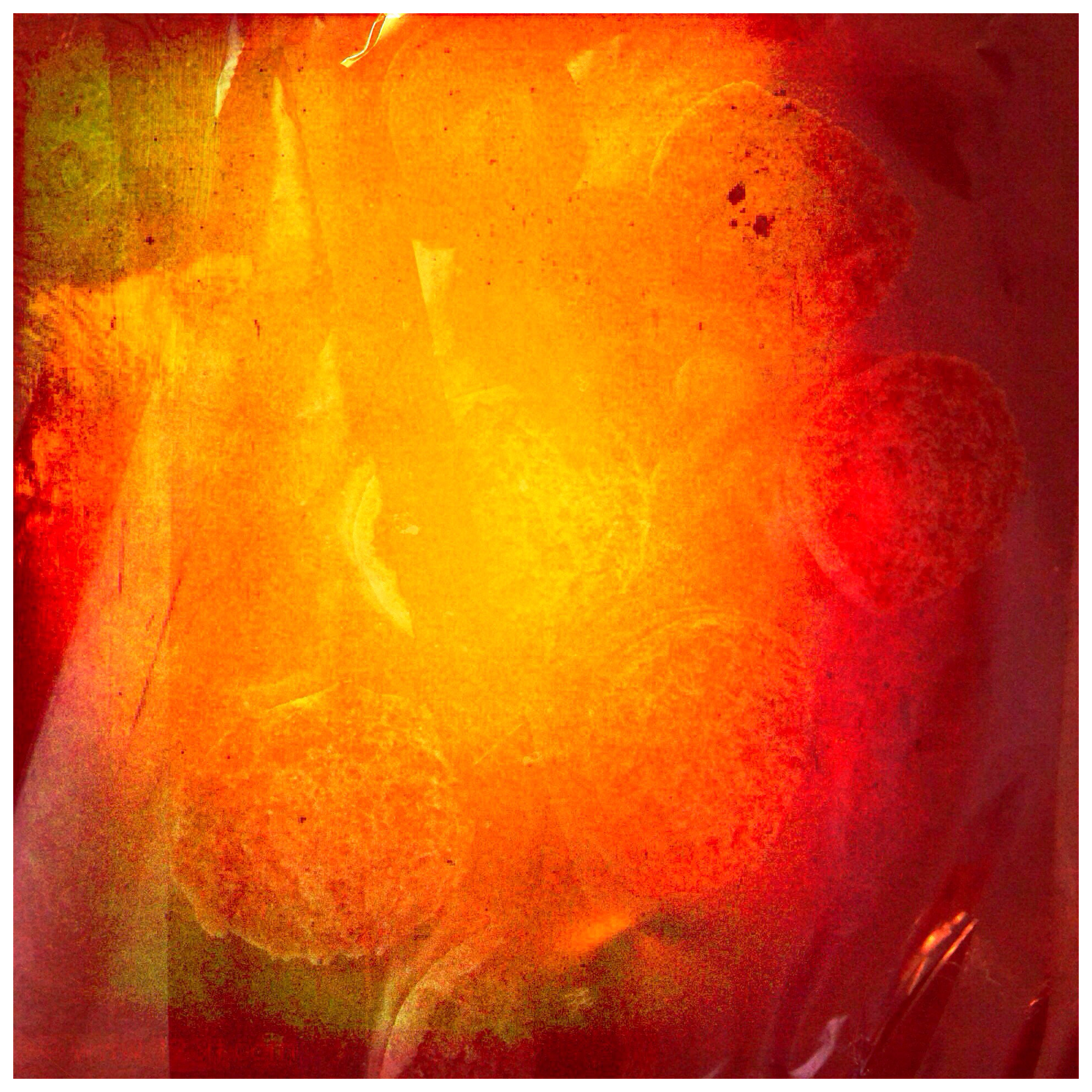 Hipstamatic 314 sample photo. Trap metaphase: abstract in red and orange photography
