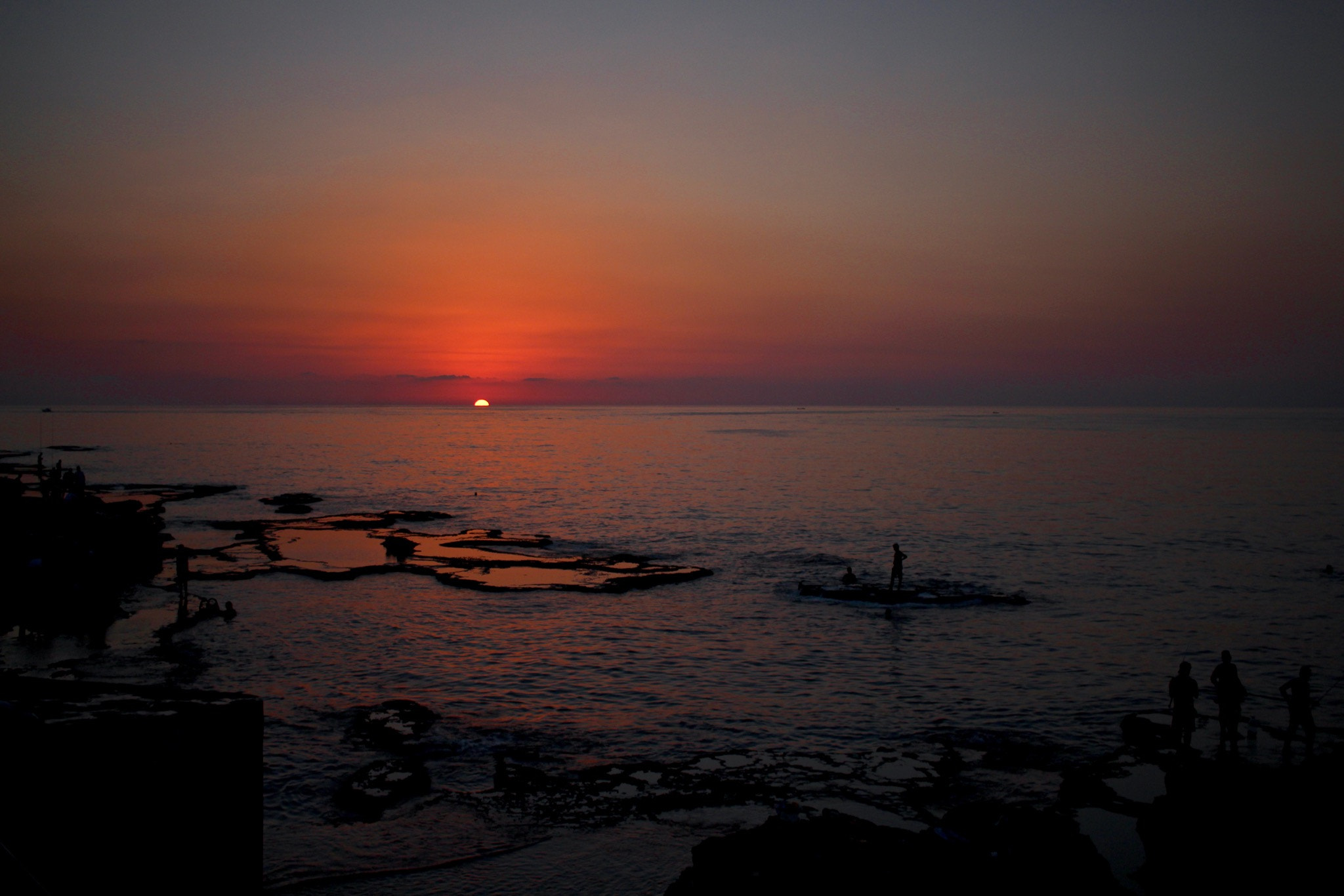 Canon EF-S 24mm F2.8 STM sample photo. Beirut sunset photography