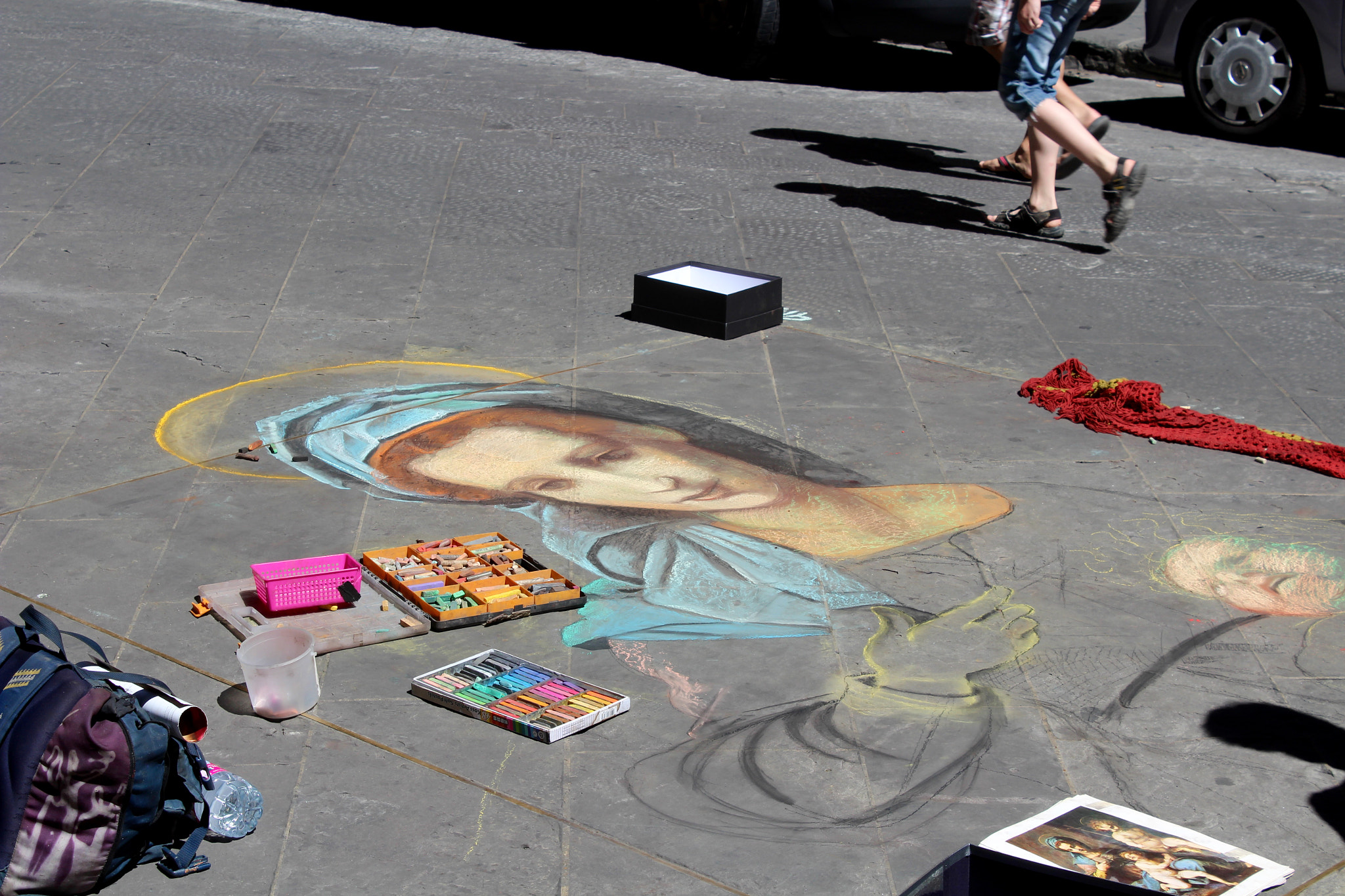 Canon EF-S 18-55mm F3.5-5.6 III sample photo. Madonnari a firenze photography