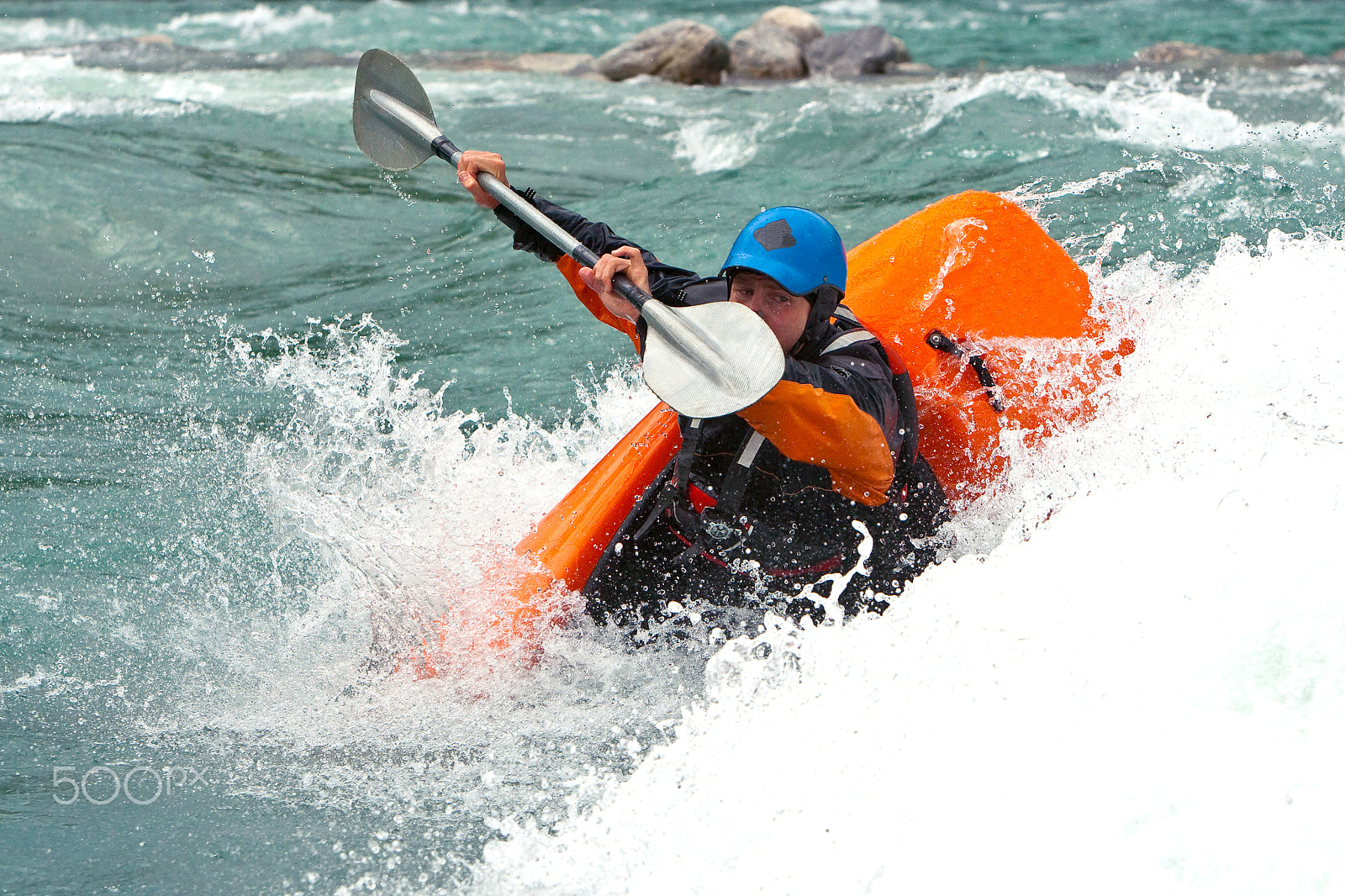 Canon EOS-1D Mark III + Canon EF 100-400mm F4.5-5.6L IS USM sample photo. Whitewater kayaking in norway photography