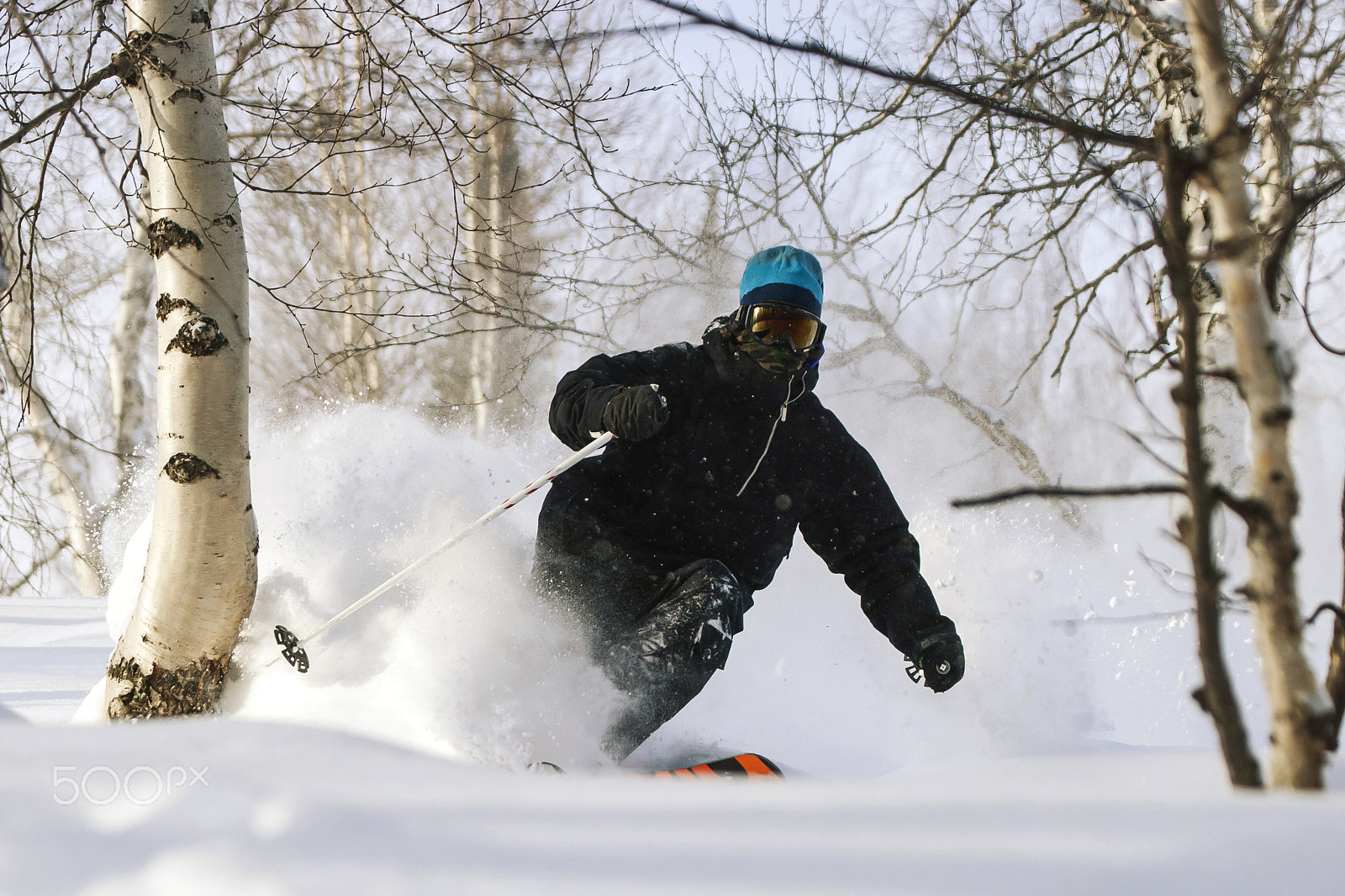 Canon EOS-1D Mark III + Canon EF 100-400mm F4.5-5.6L IS USM sample photo. Freeride in siberia photography