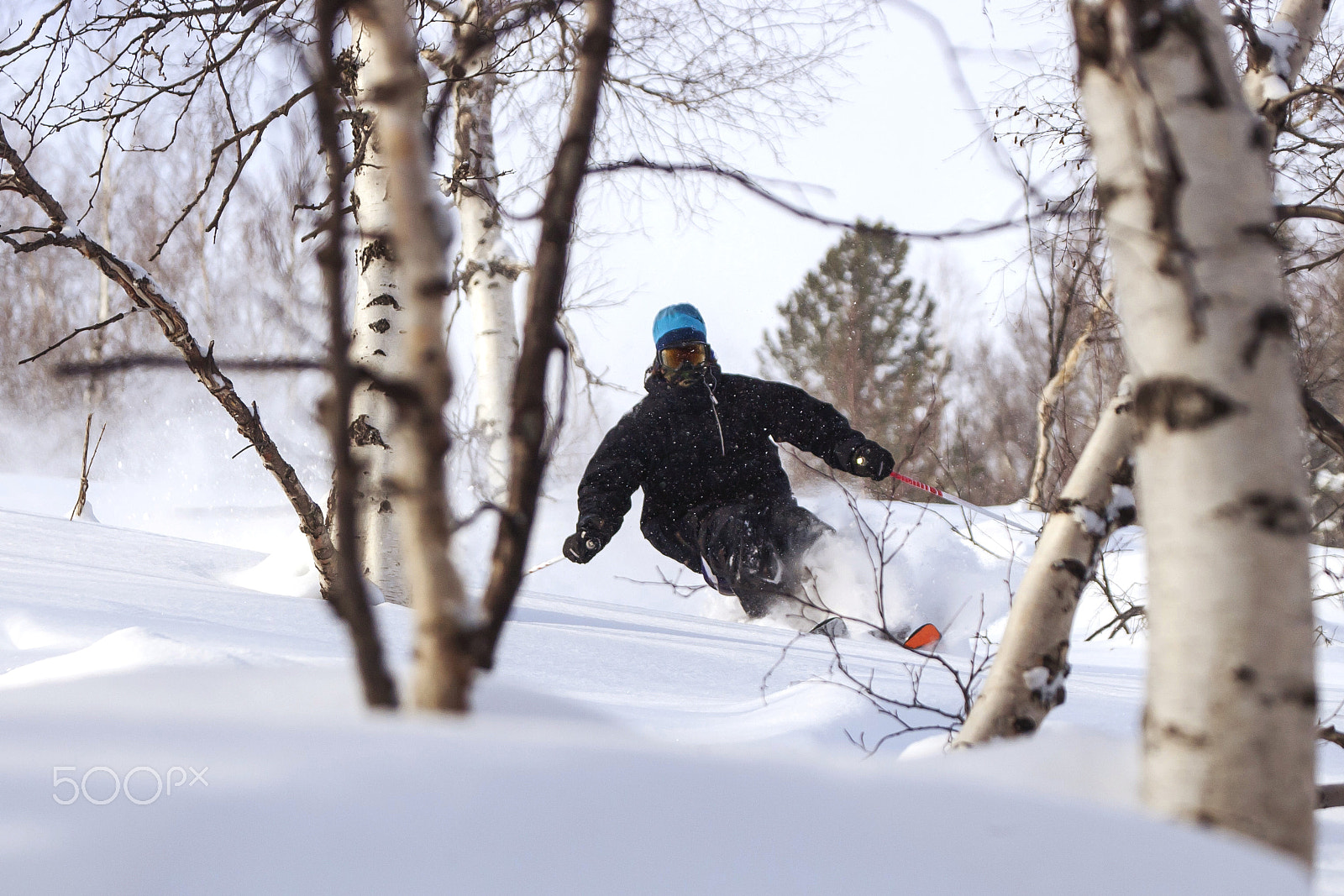 Canon EOS-1D Mark III + Canon EF 100-400mm F4.5-5.6L IS USM sample photo. Freeride in siberia photography