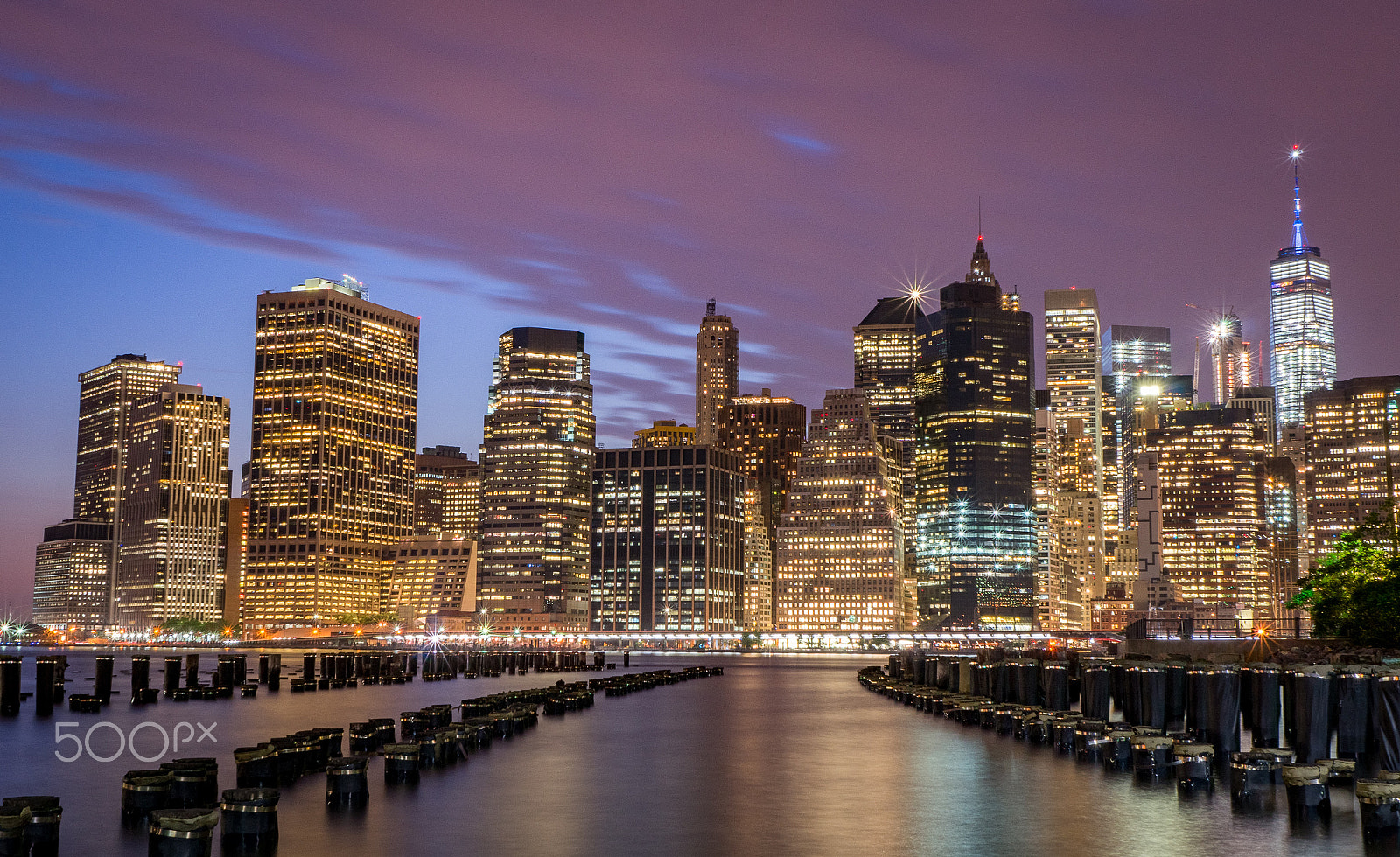 Sony Alpha NEX-5R + Sony E 30mm F3.5 Macro sample photo. Manhattan at dusk photography