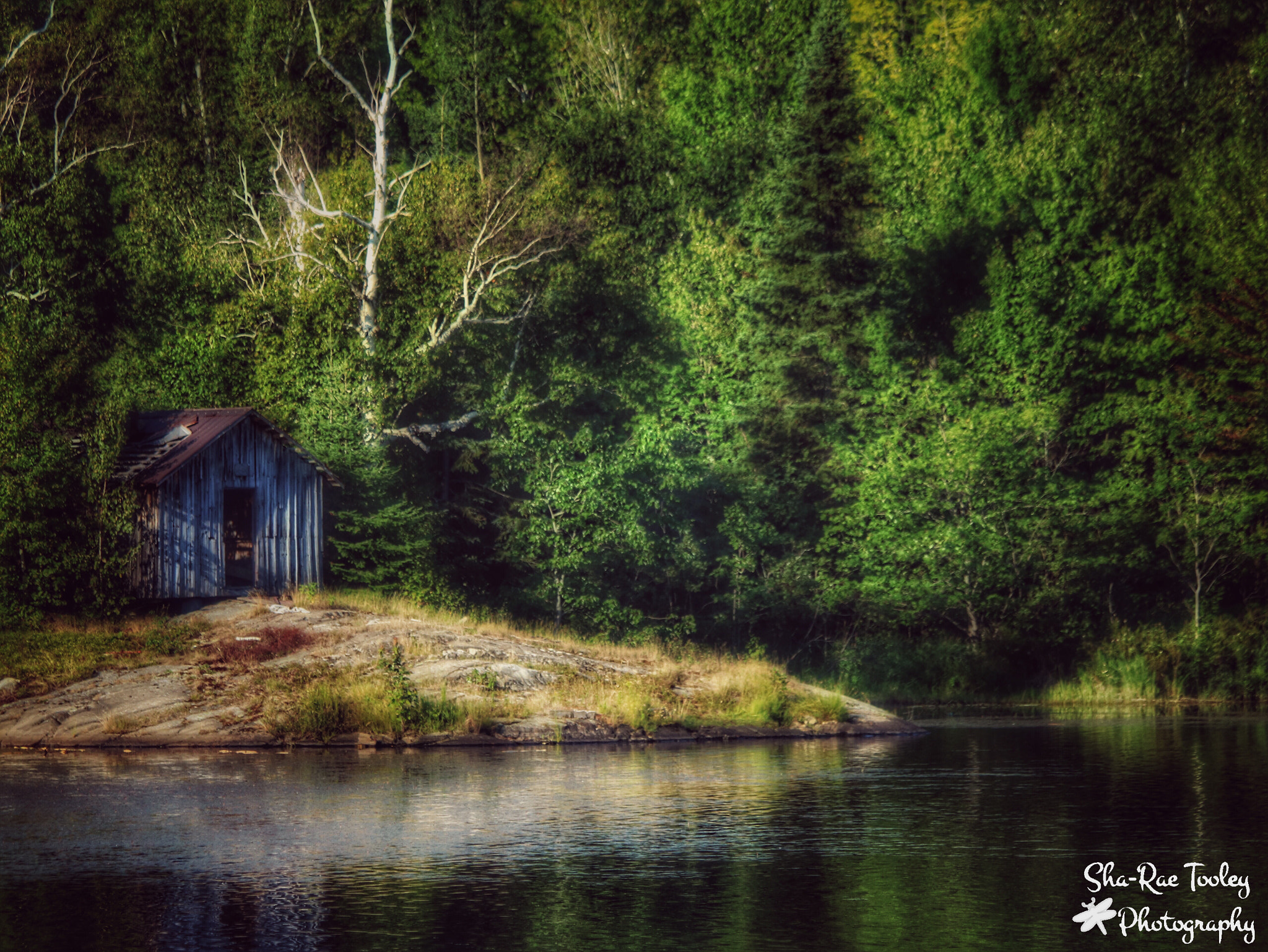 Canon EF 70-300mm F4-5.6 IS USM sample photo. Cabin by the lake photography