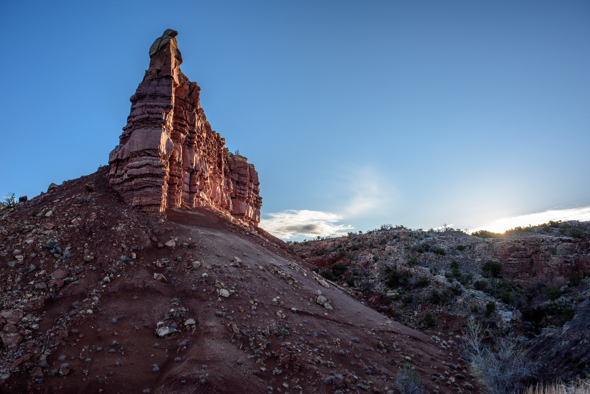 Nikon AF-S Nikkor 24mm F1.8G ED sample photo. Abiquiu, new mexico, along hwy 84 photography